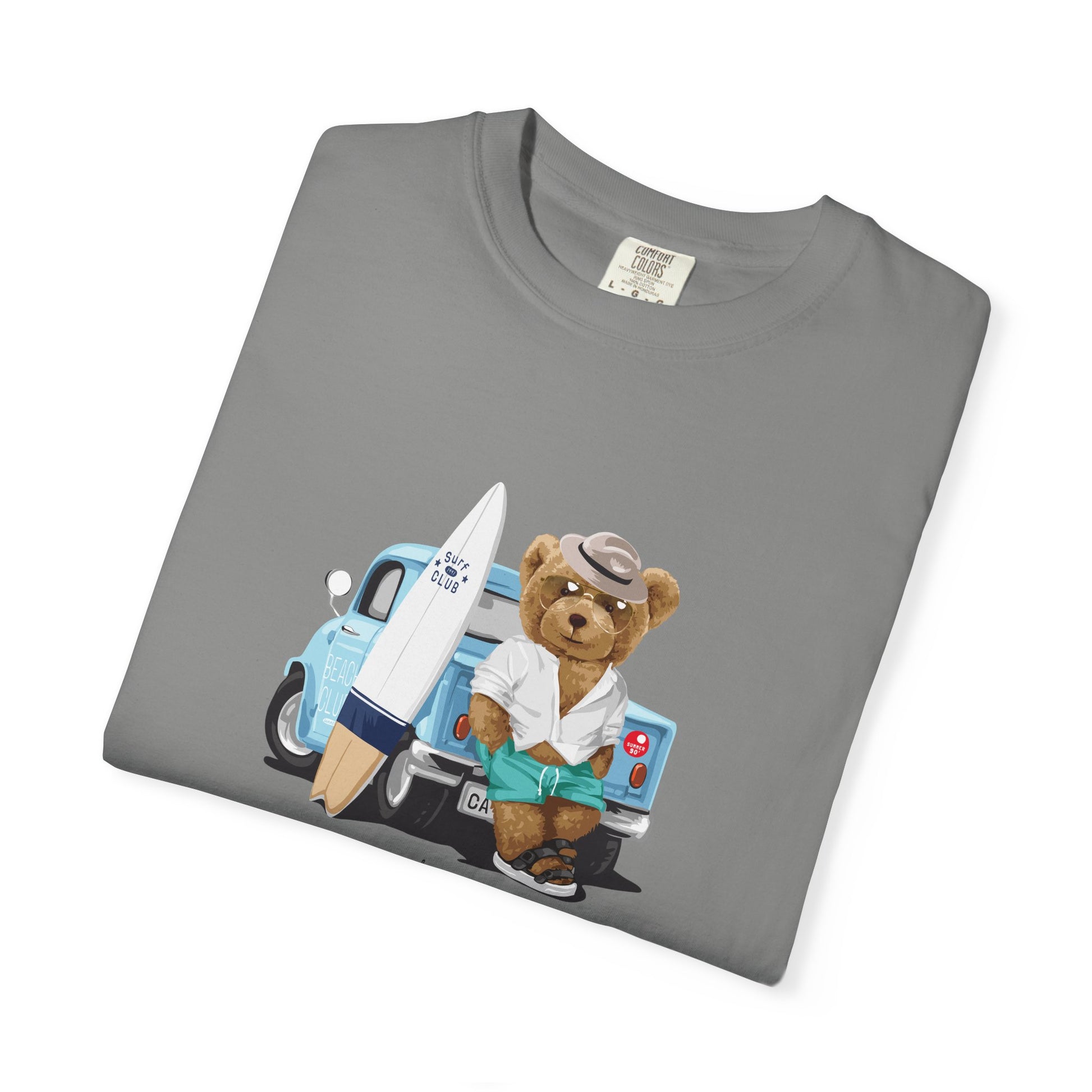 Bear Vacation Graphic T-Shirt — 'Holidays' Cute Teddy with Camper Lifestyle