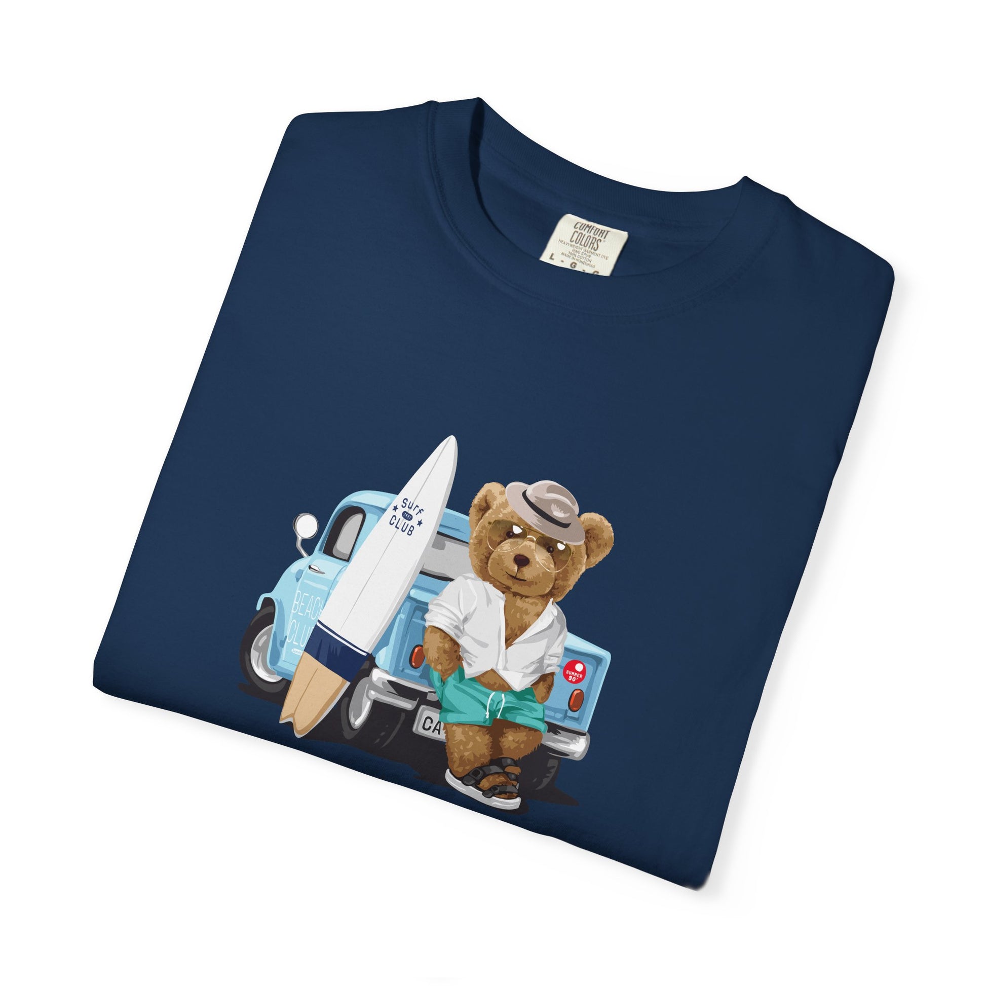 Bear Vacation Graphic T-Shirt — 'Holidays' Cute Teddy with Camper Lifestyle