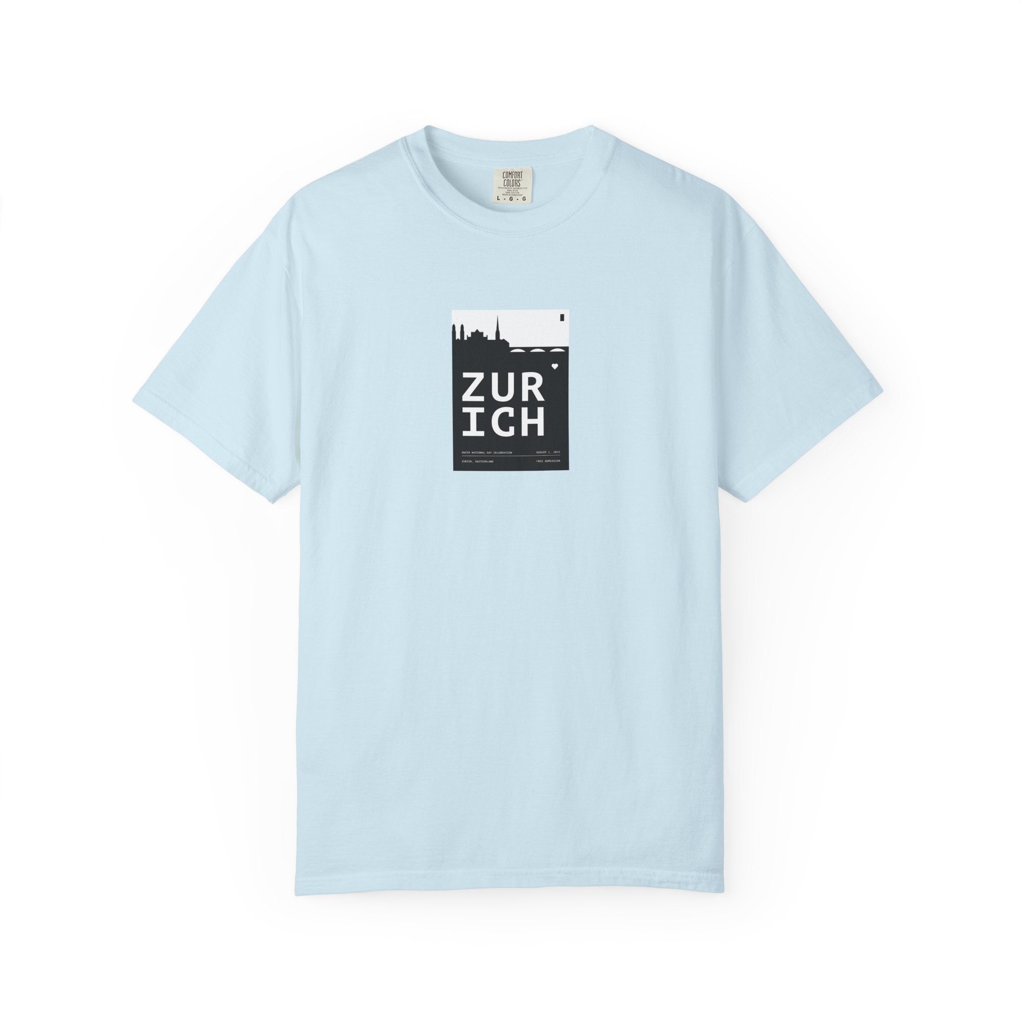 Zurich Skyline T-Shirt — Minimal City Graphic Tee