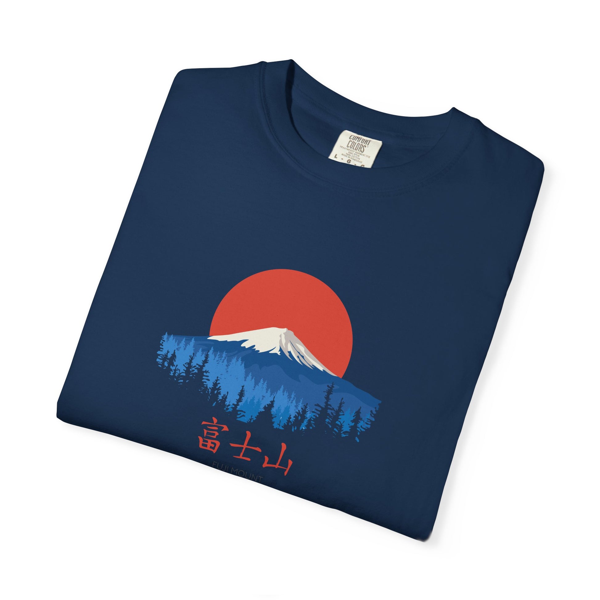 T-Shirt | Mount Fuji Sunrise Graphic Tee — Japanese Kanji Nature Design world