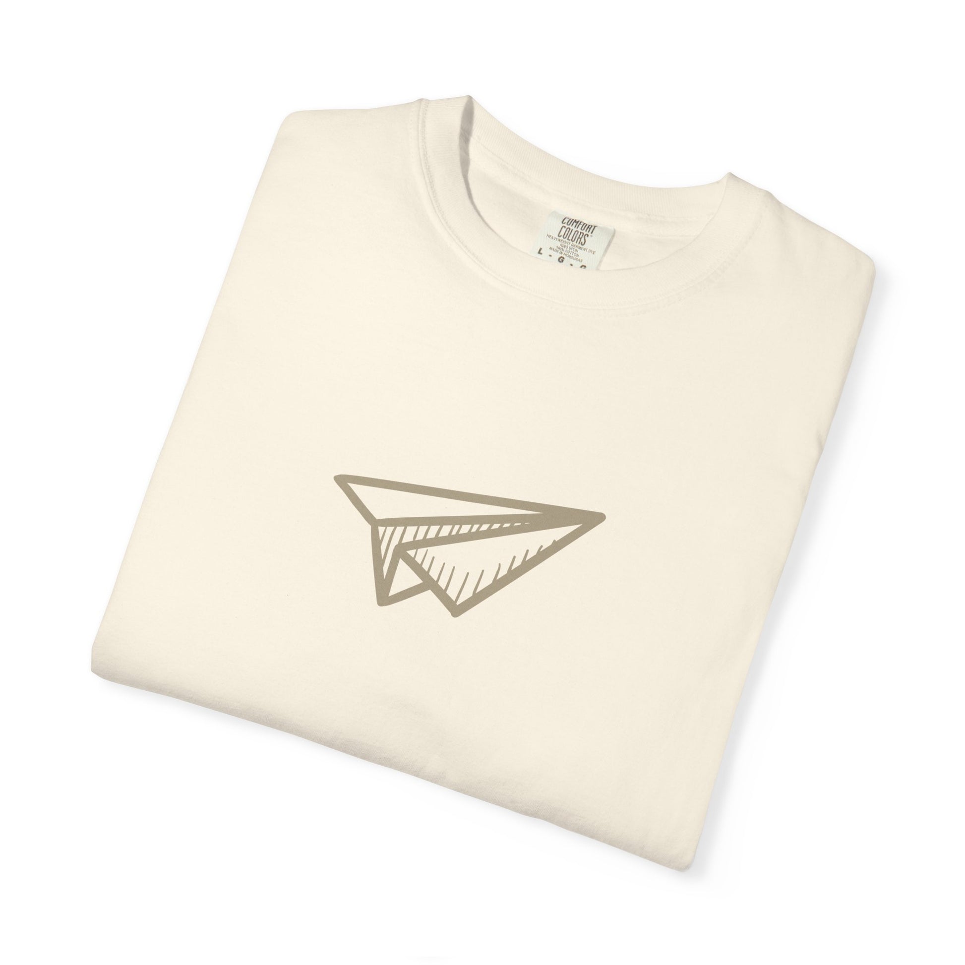 Paper Airplane Graphic T-Shirt – Minimalist Retro Plane Tee
