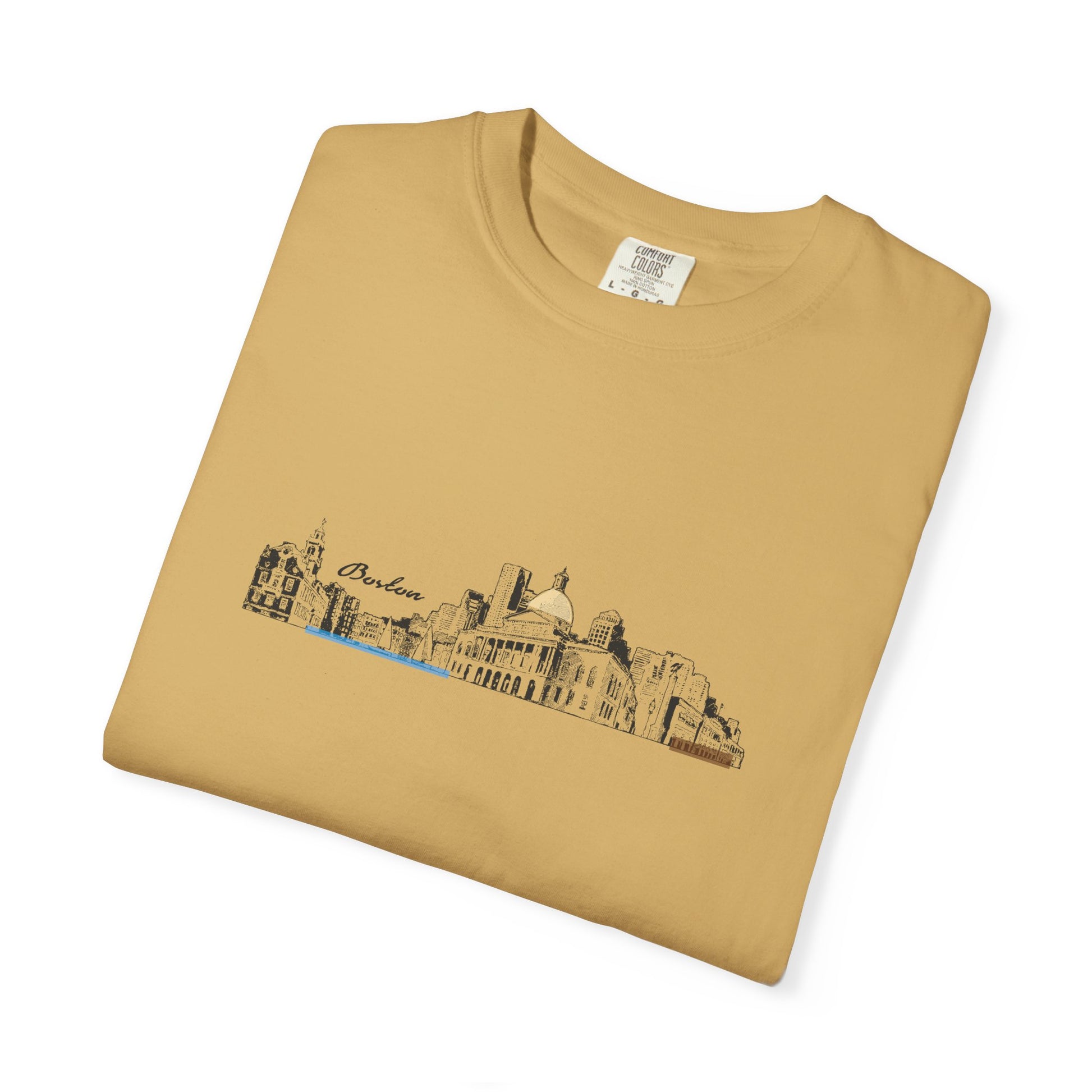 City Skyline Sketch T-Shirt — Minimalist Urban Panorama Tee