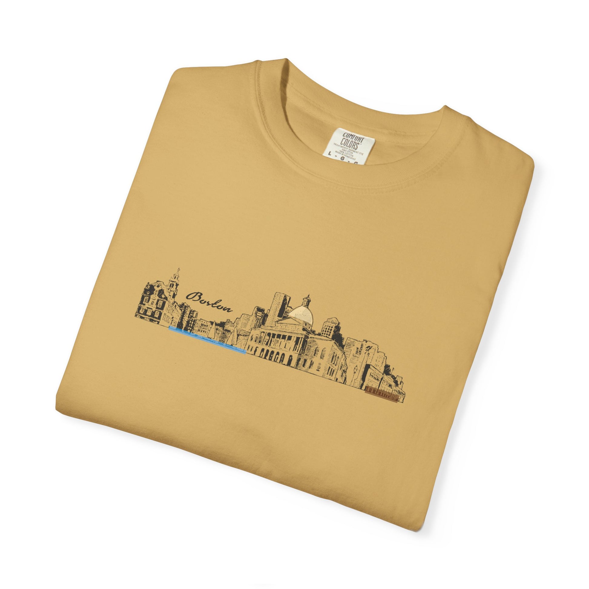 City Skyline Sketch T-Shirt — Minimalist Urban Panorama Tee