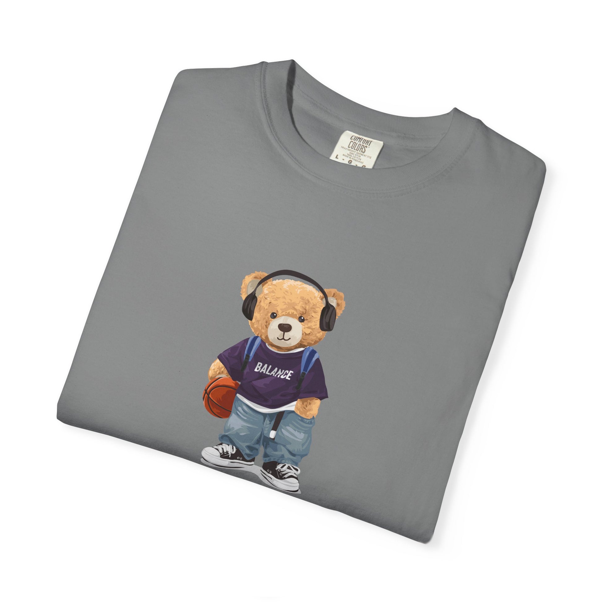 Teddy Bear Basketball Tee - Bear Graphic T-Shirt