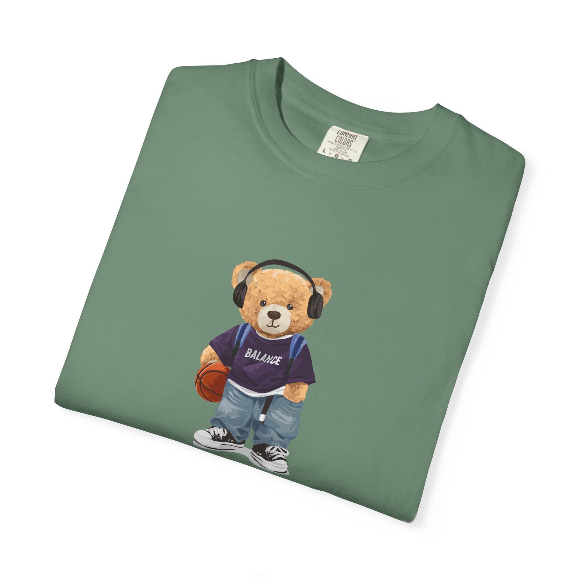 Teddy Bear Basketball Tee - Bear Graphic T-Shirt