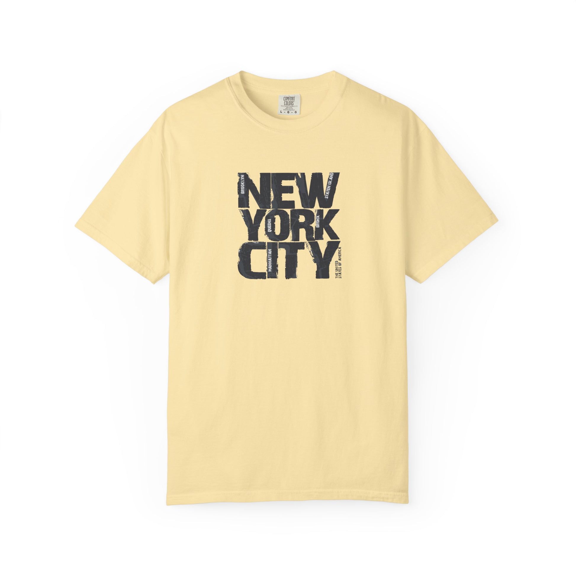 New york city block print graphic t-shirt