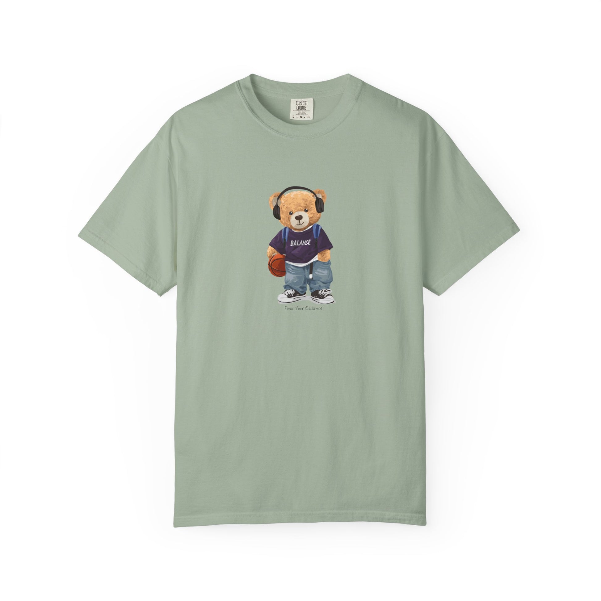 Teddy Bear Basketball Tee - Bear Graphic T-Shirt