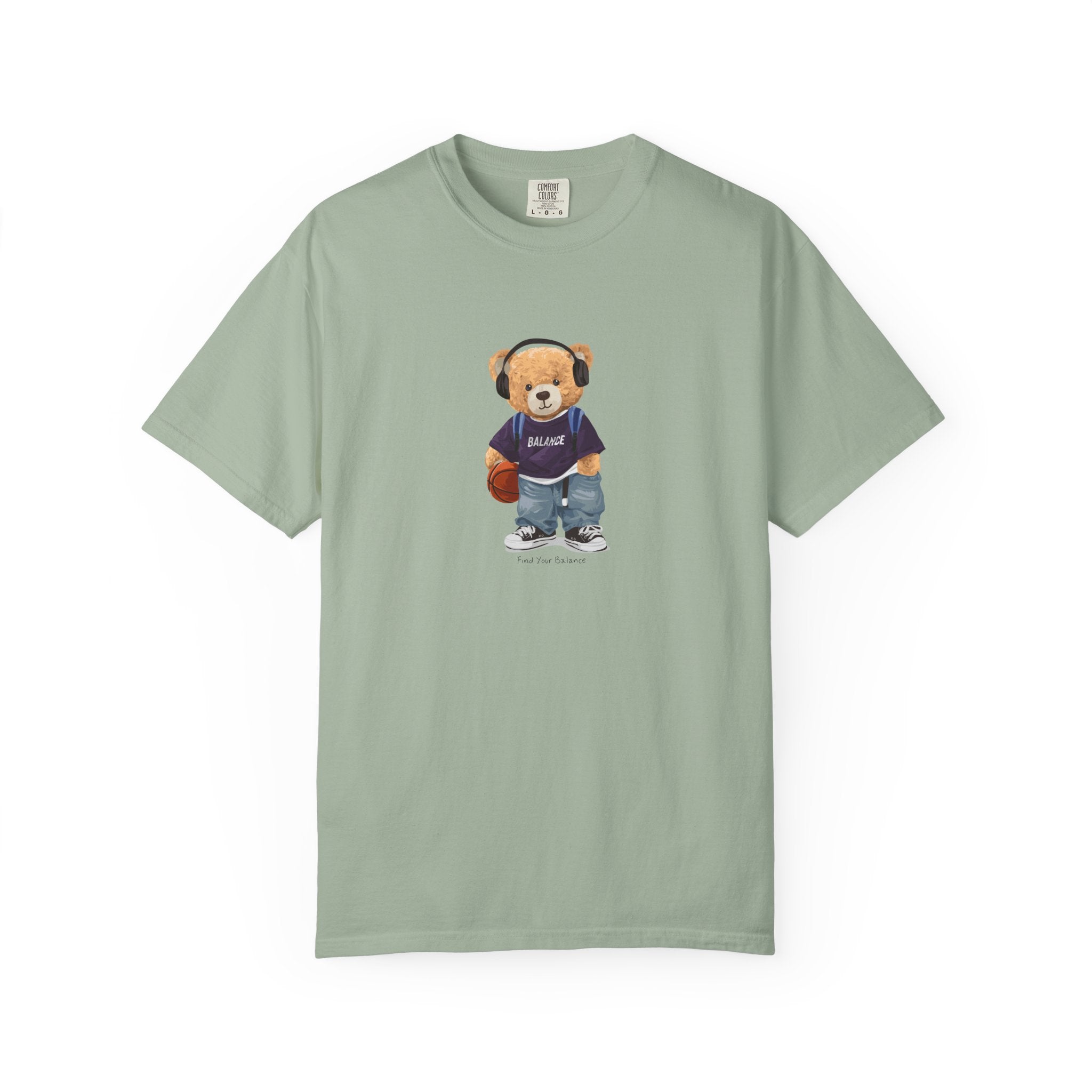 Teddy Bear Basketball Tee - Bear Graphic T-Shirt