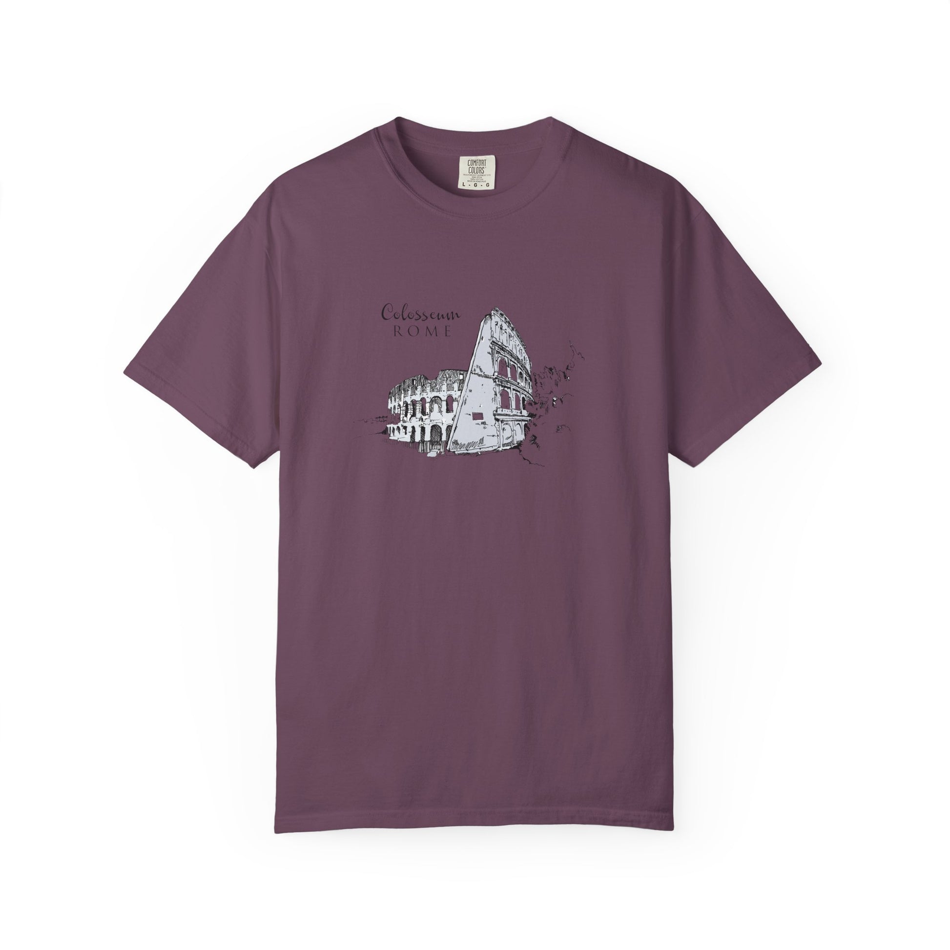 Rome Colosseum Sketch T-Shirt — Vintage Travel Tee world