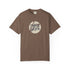 Brown t-shirt with 'New York' graphic on a white background
