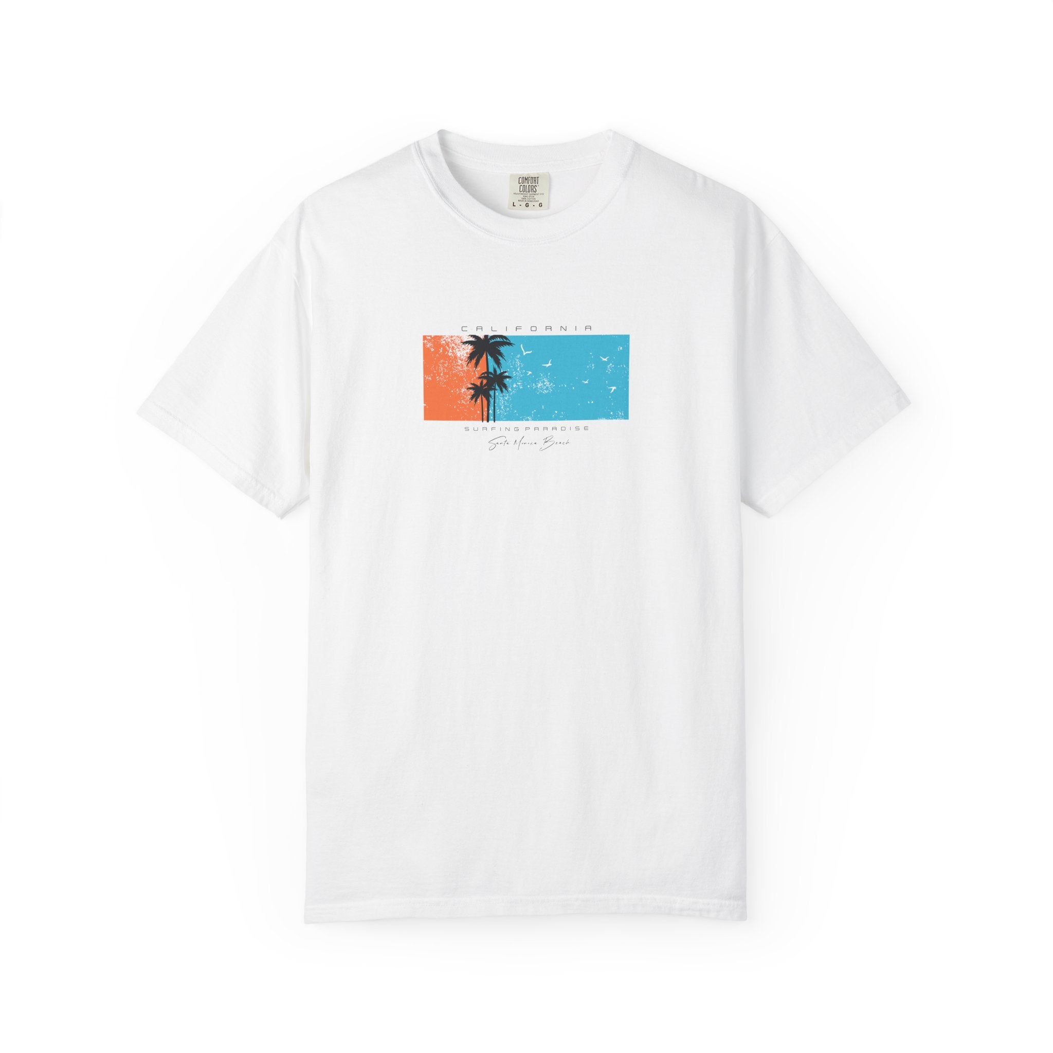 Vintage Palm Sunset T-Shirt — 'Stay Salty' Beach Graphic Tee