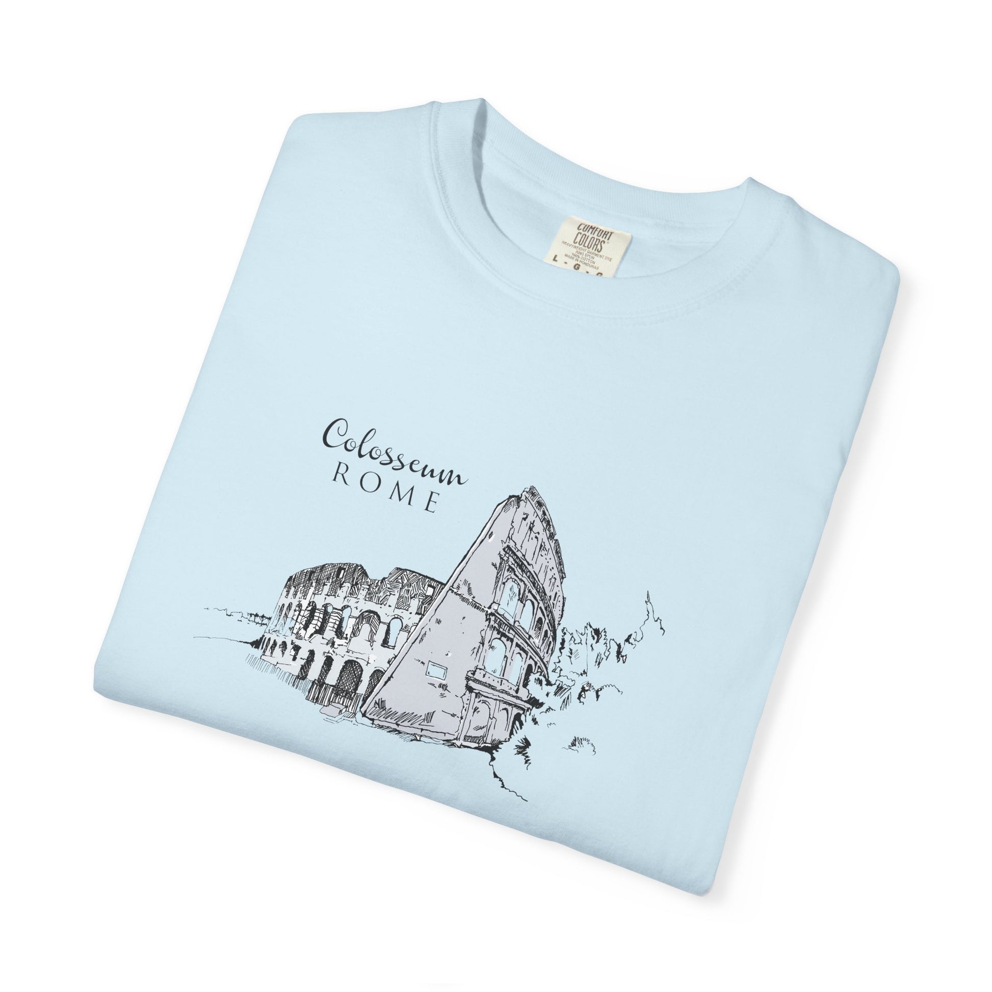 Rome Colosseum Sketch T-Shirt — Vintage Travel Tee world