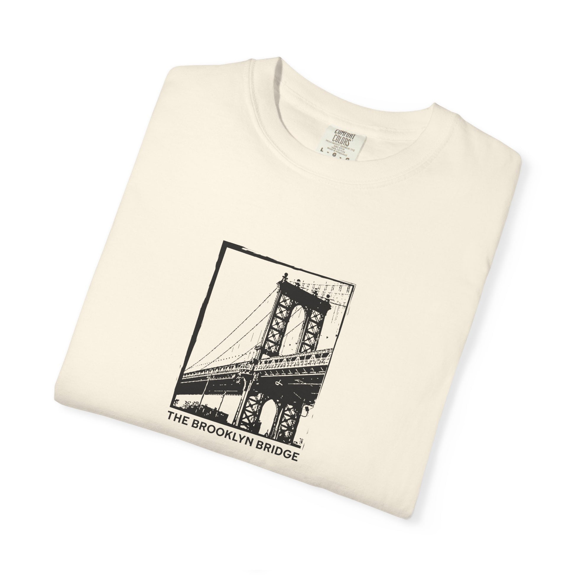 Brooklyn Bridge Sketch T-Shirt — Vintage Cityscape Tee
