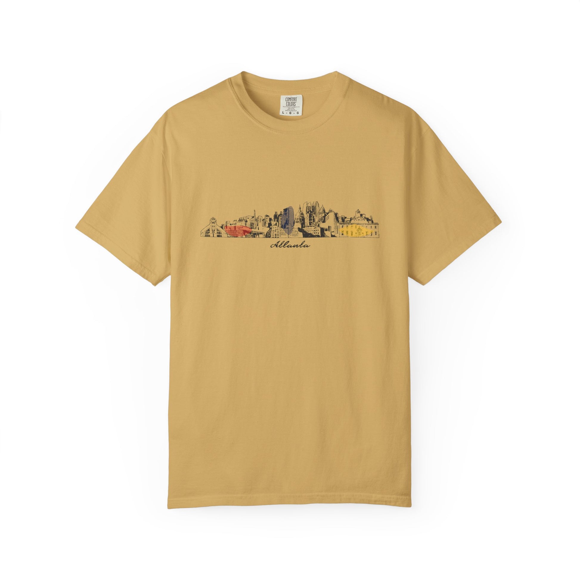 Atlanta Skyline T-Shirt — Minimal Watercolor Cityscape Tee