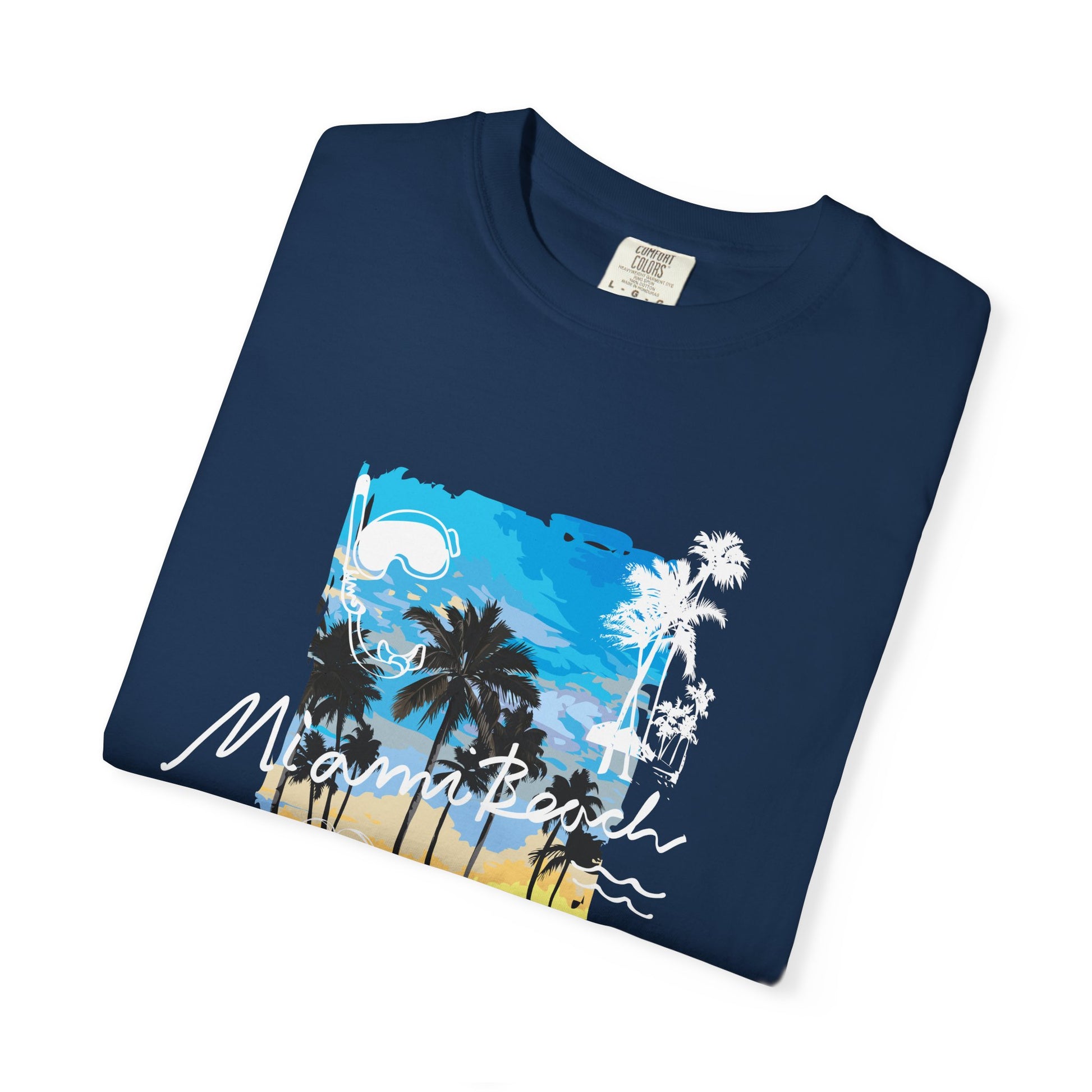 Maui Beach T-Shirt — "Stay Chill & Relax" Tropical Palm Sunset Tee