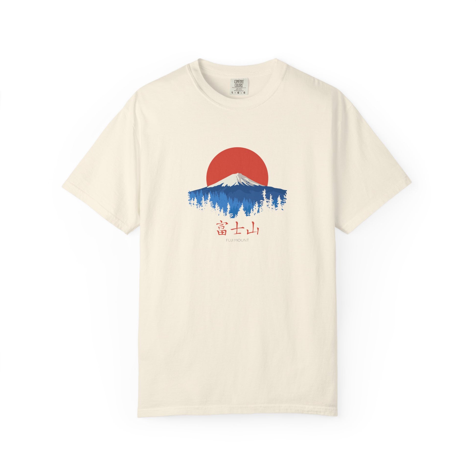 T-Shirt | Mount Fuji Sunrise Graphic Tee — Japanese Kanji Nature Design world
