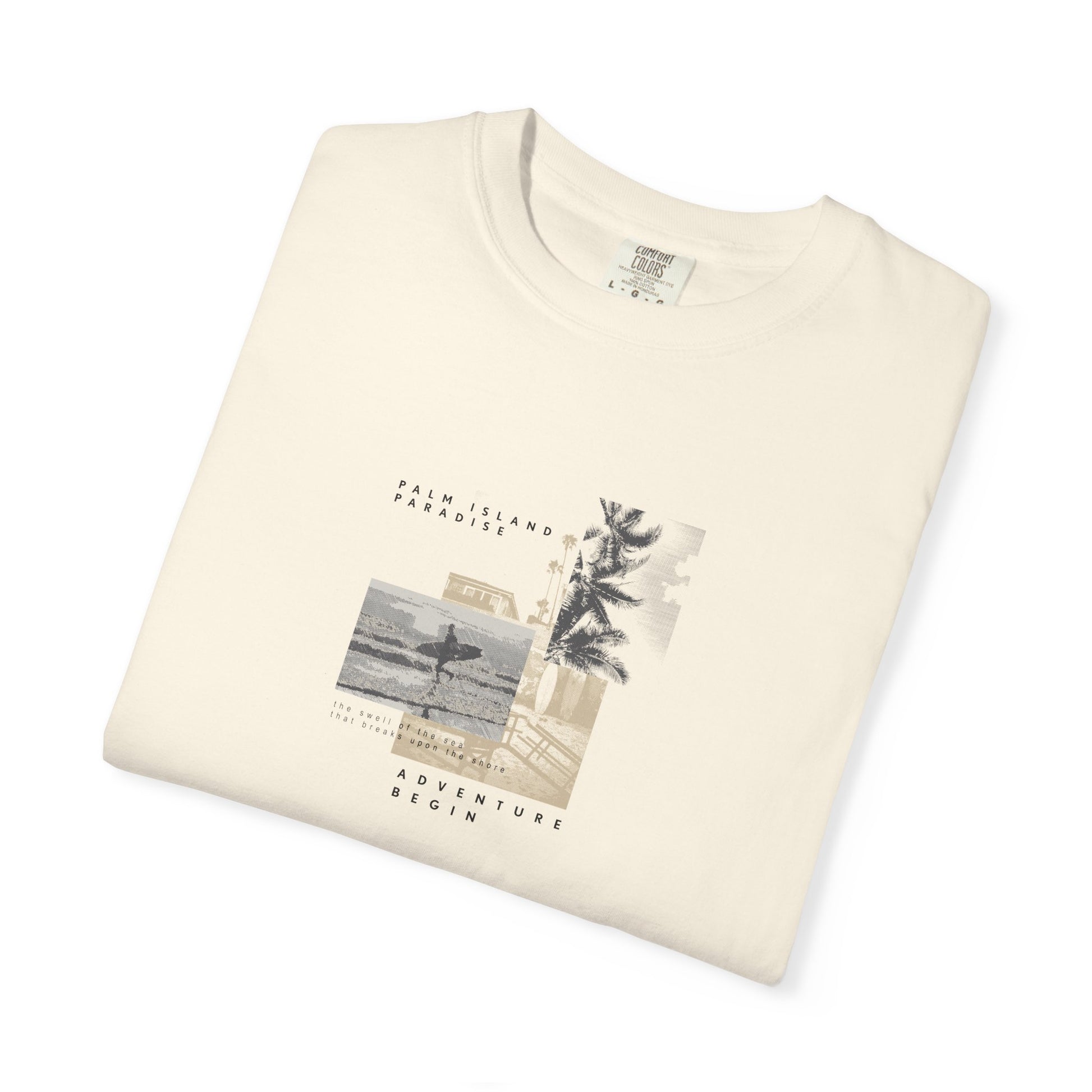 Graphic Tee - Coastal Collage "Take It Easy" Shirt