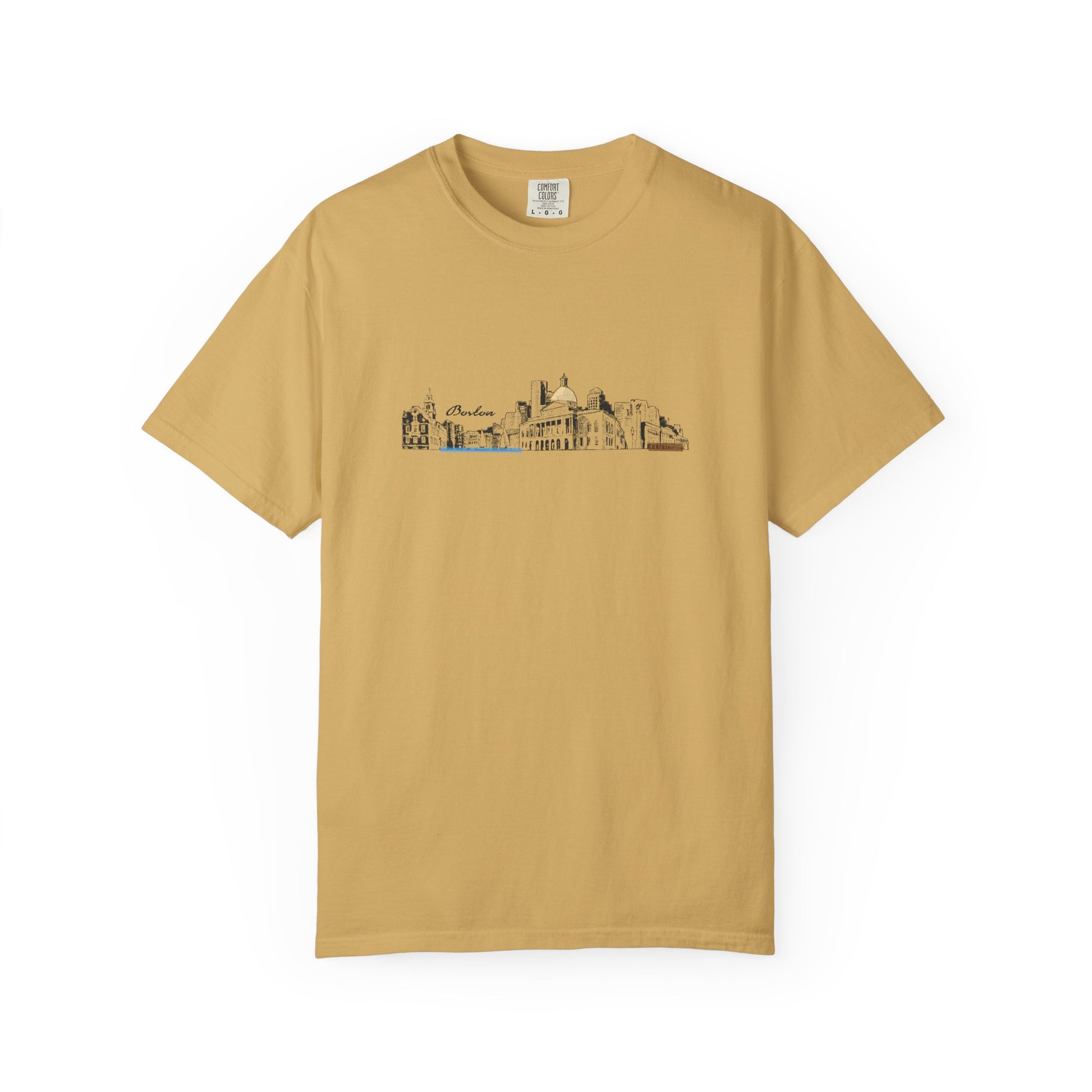 City Skyline Sketch T-Shirt — Minimalist Urban Panorama Tee