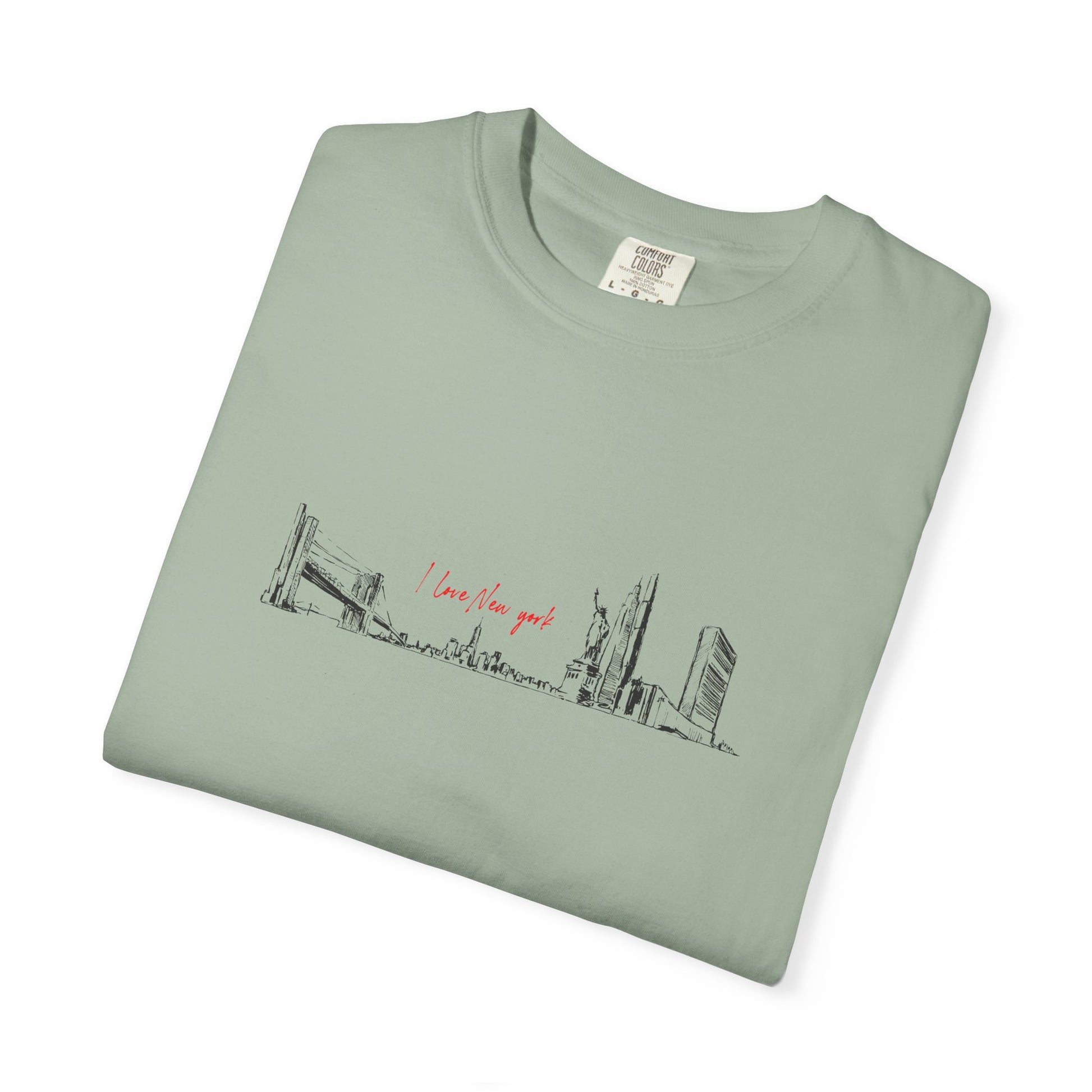 City Skyline Sketch T-Shirt — "wish you were here" Minimal Graphic Tee