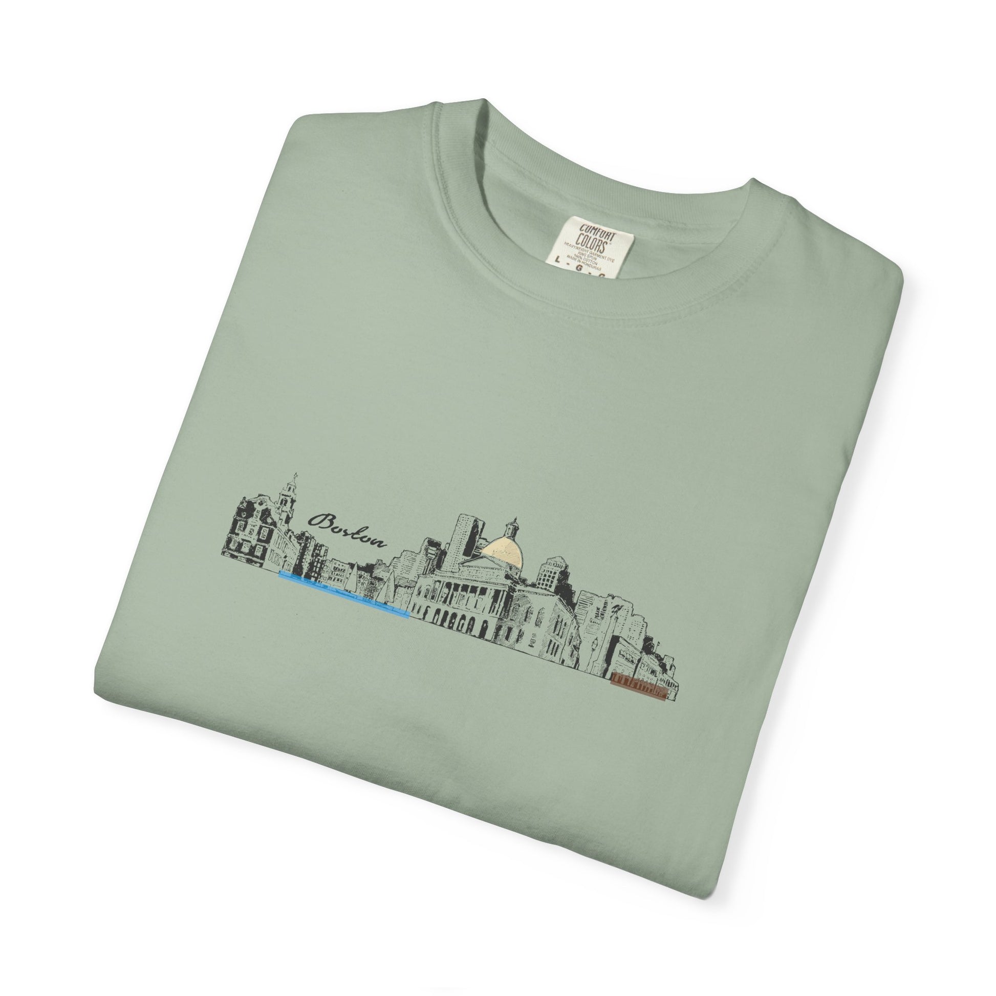 City Skyline Sketch T-Shirt — Minimalist Urban Panorama Tee