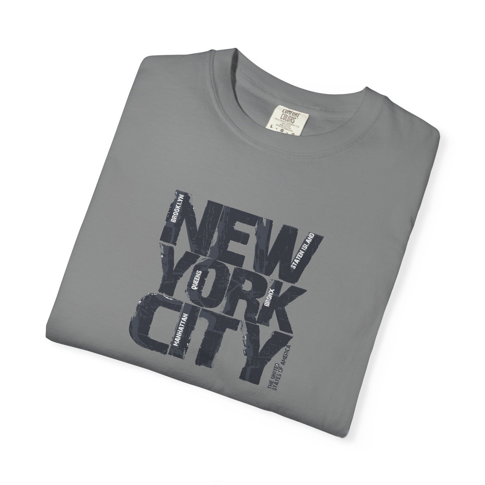 New York City Block Print T-Shirt Printify