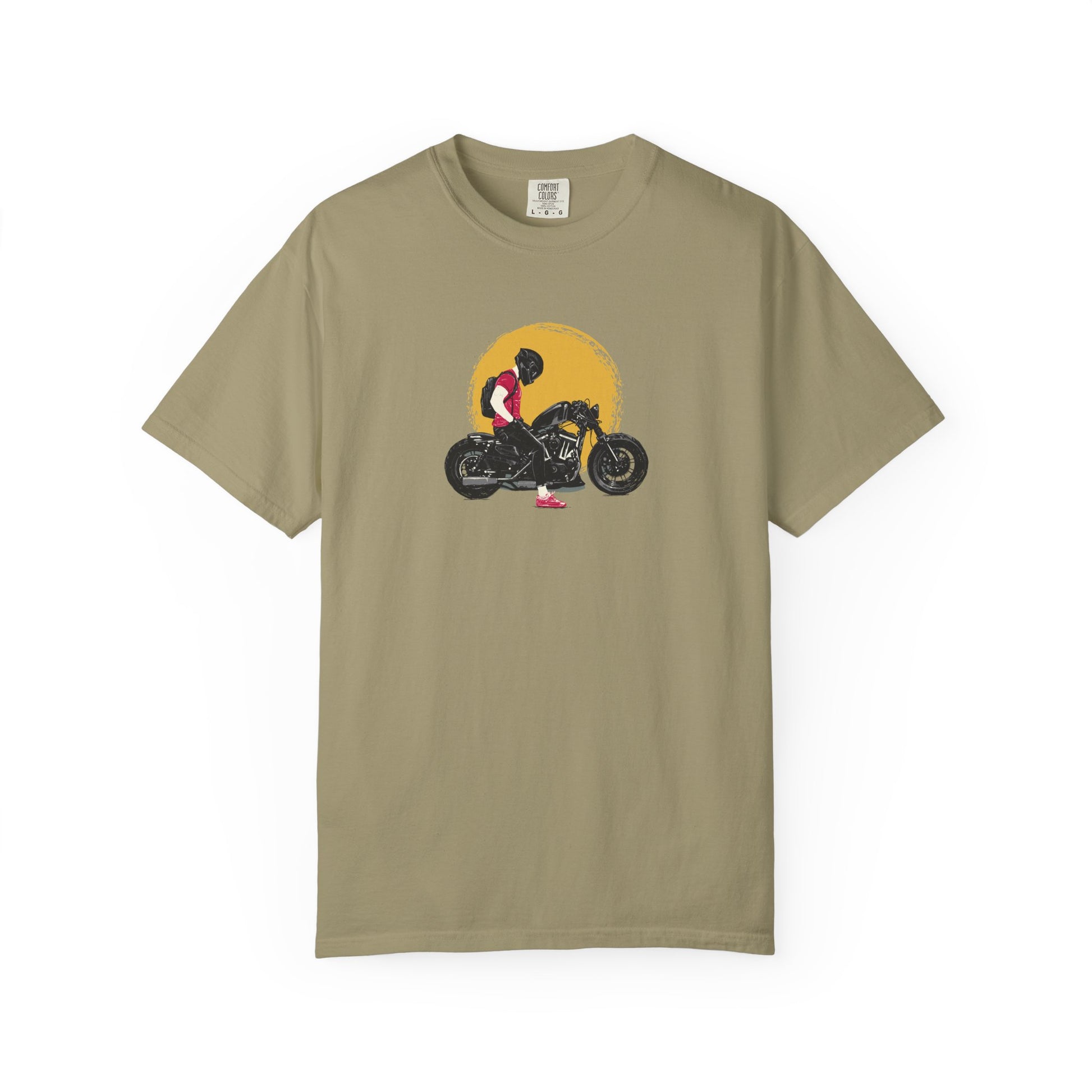 Motorcycle Sunset T-Shirt — Vintage Biker Graphic