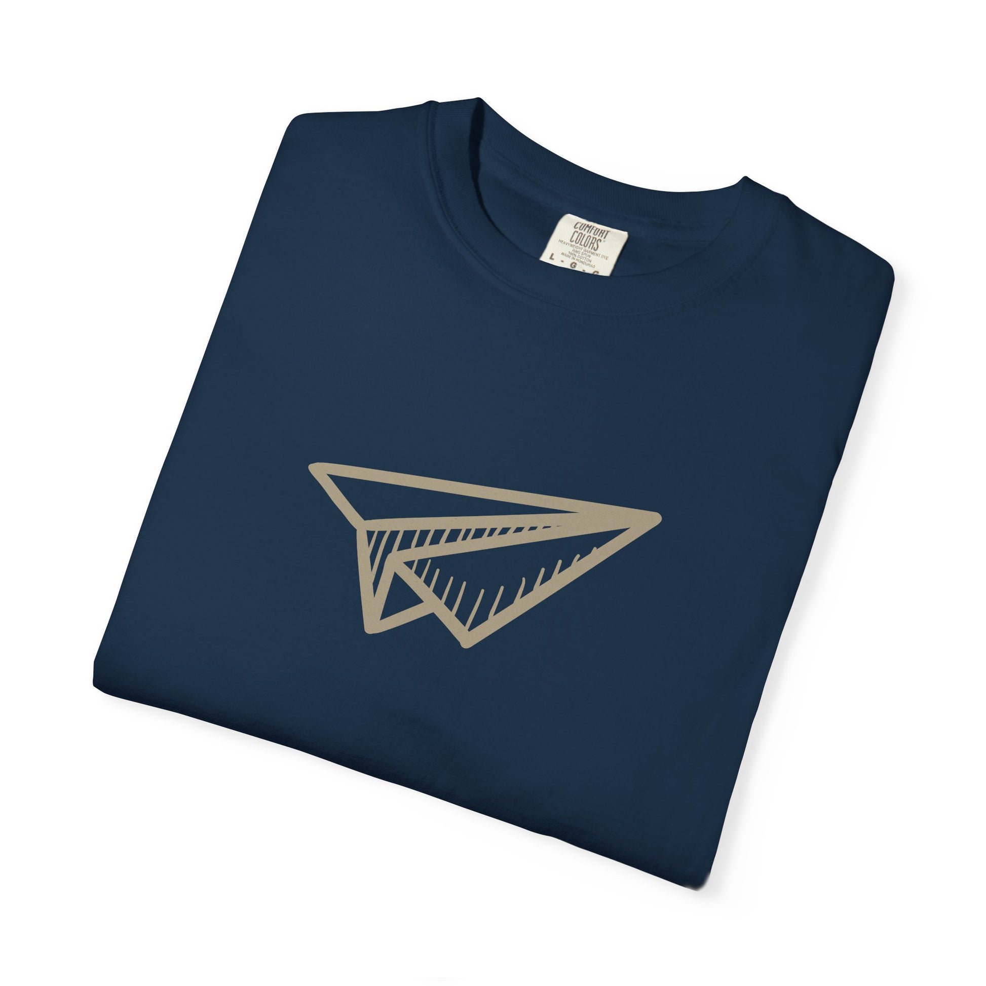 Paper Airplane Graphic T-Shirt – Minimalist Retro Plane Tee