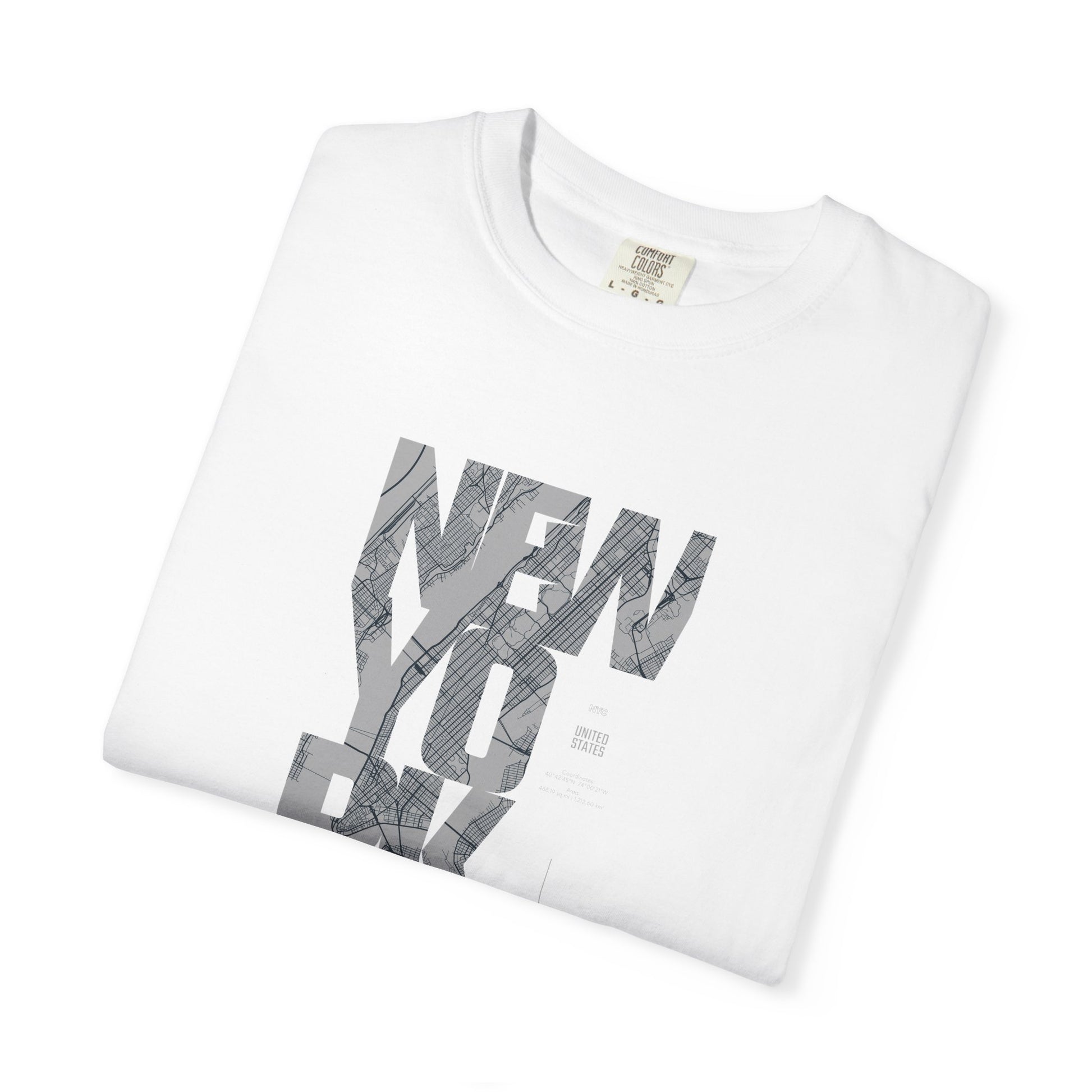 New York Marble Text T-Shirt — Graphic City Tee