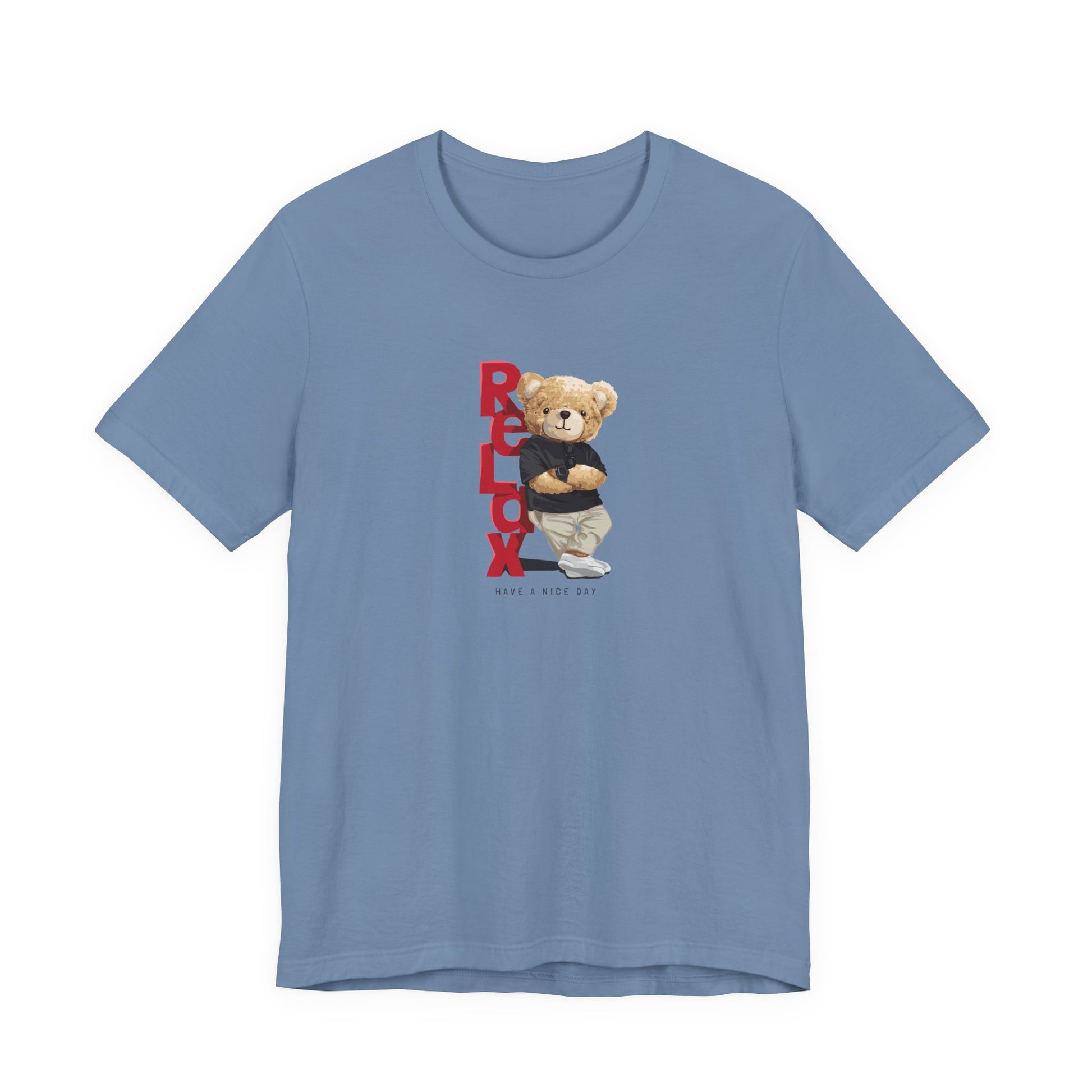 Relax Teddy Bear Graphic Tee — "RELAX" Streetwear T‑Shirt