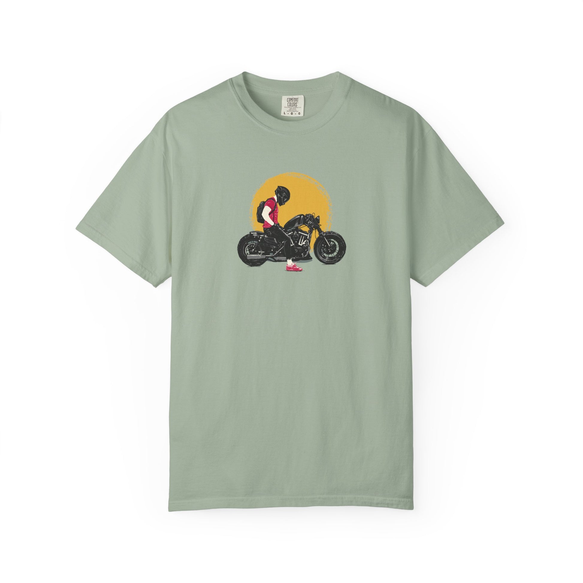 Motorcycle Sunset T-Shirt — Vintage Biker Graphic