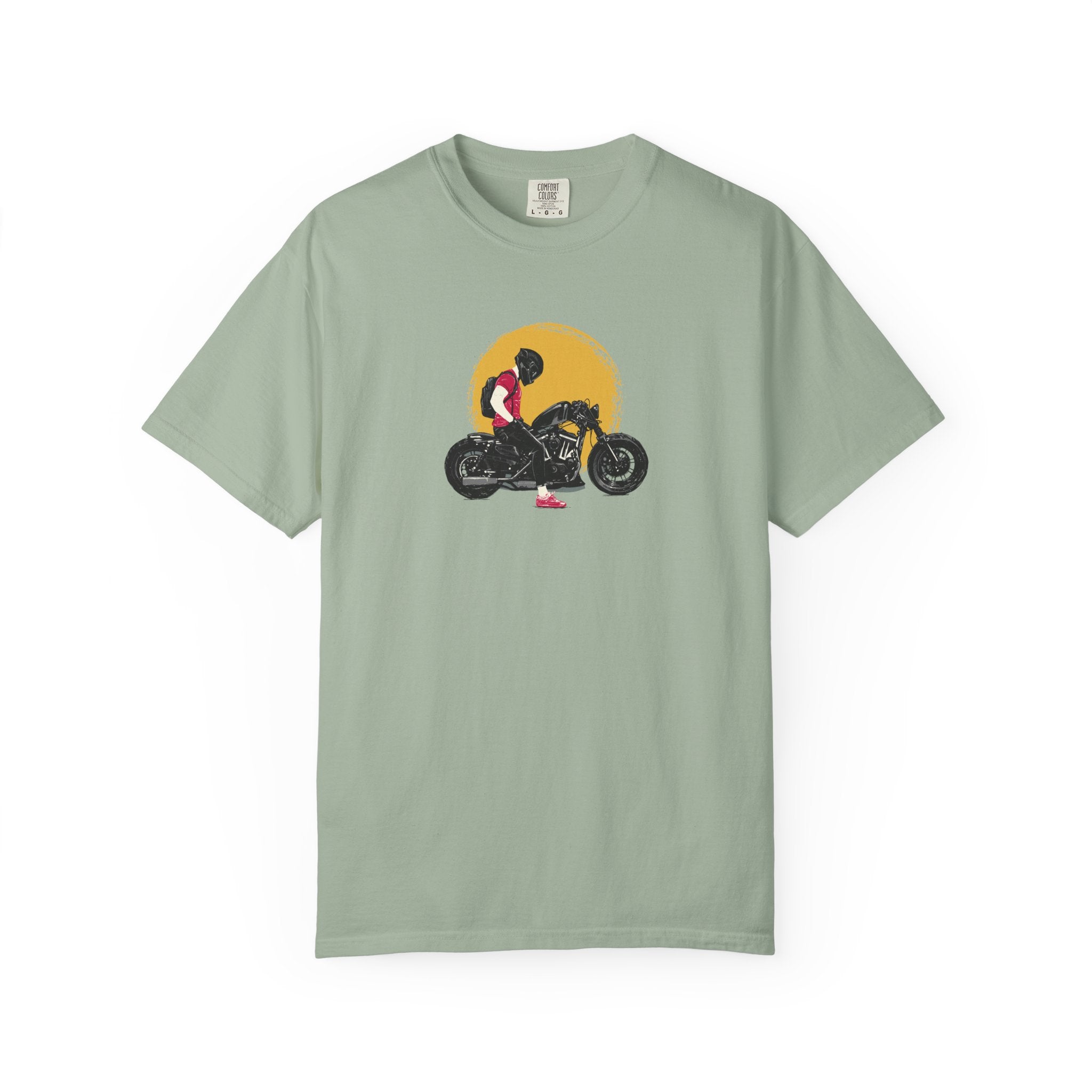 Motorcycle Sunset T-Shirt — Vintage Biker Graphic