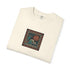 A folded cream t-shirt with abreeze style