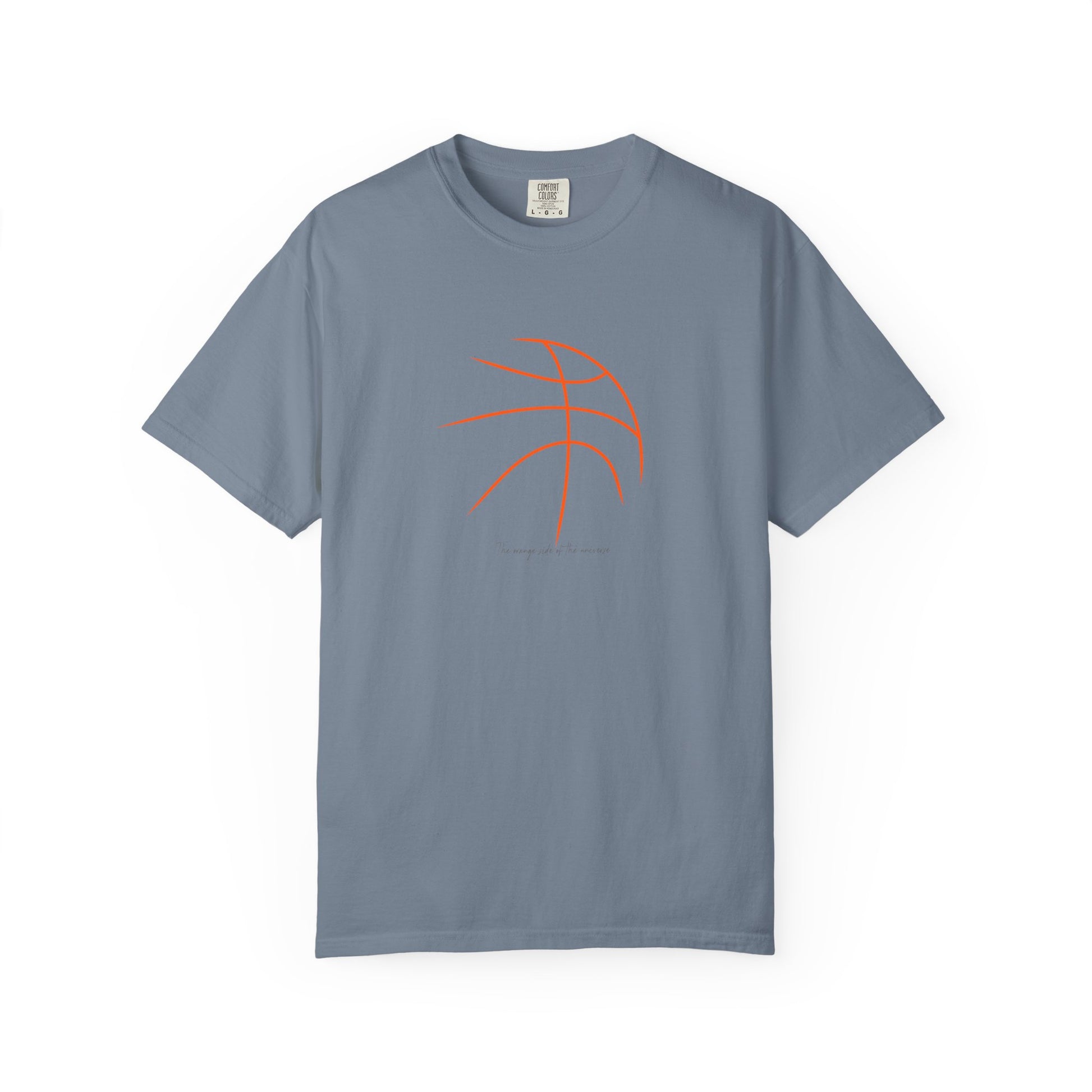 Basketball Outline T-Shirt — Minimal Line Art "Love of the Game" Sport