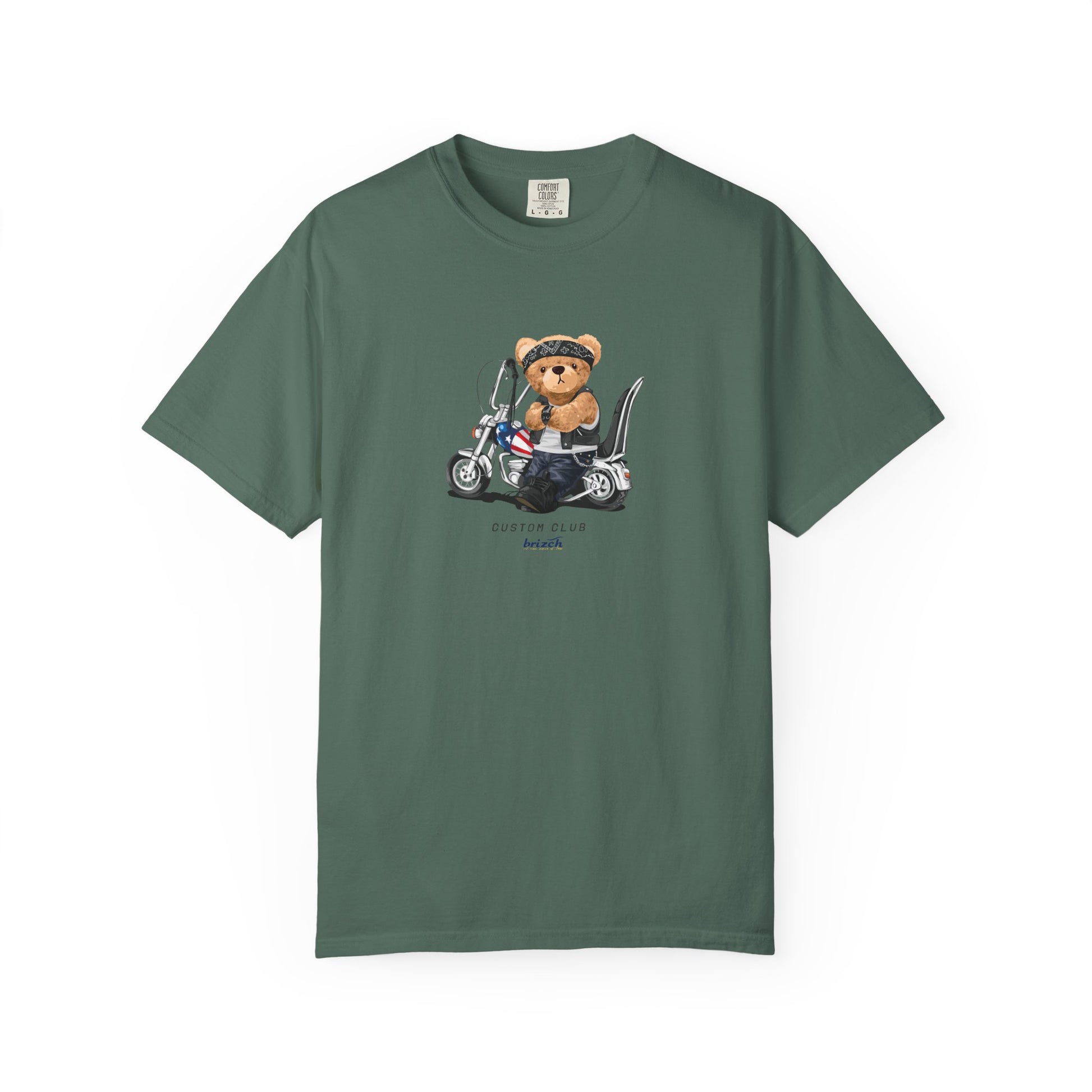 Teddy Bear on Scooter T-Shirt — Cute Vintage Scooter Graphic Tee Lifestyle