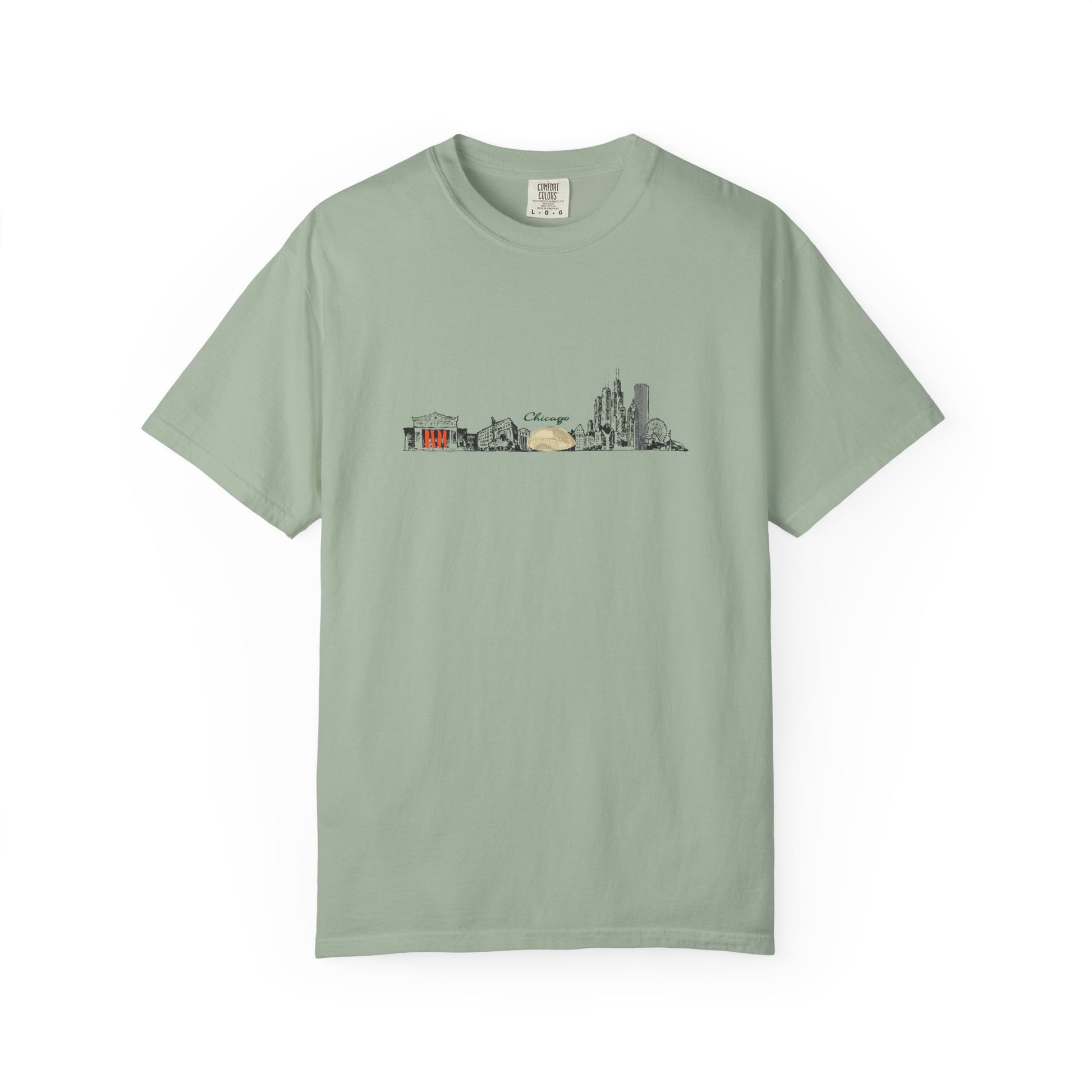City Skyline T-Shirt — Minimal Watercolor Landmarks Tee