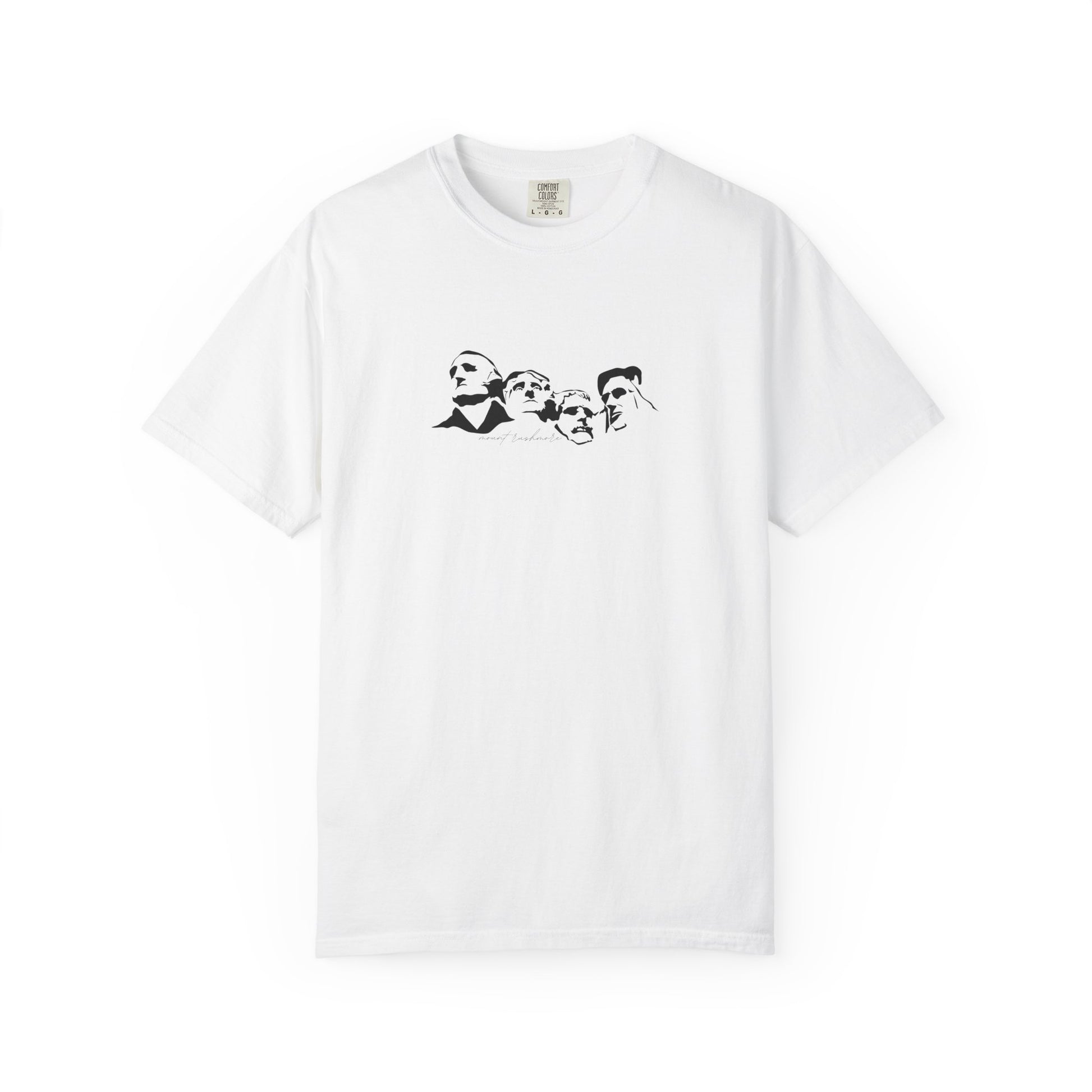 mount rushmore presidents faces graphic tee