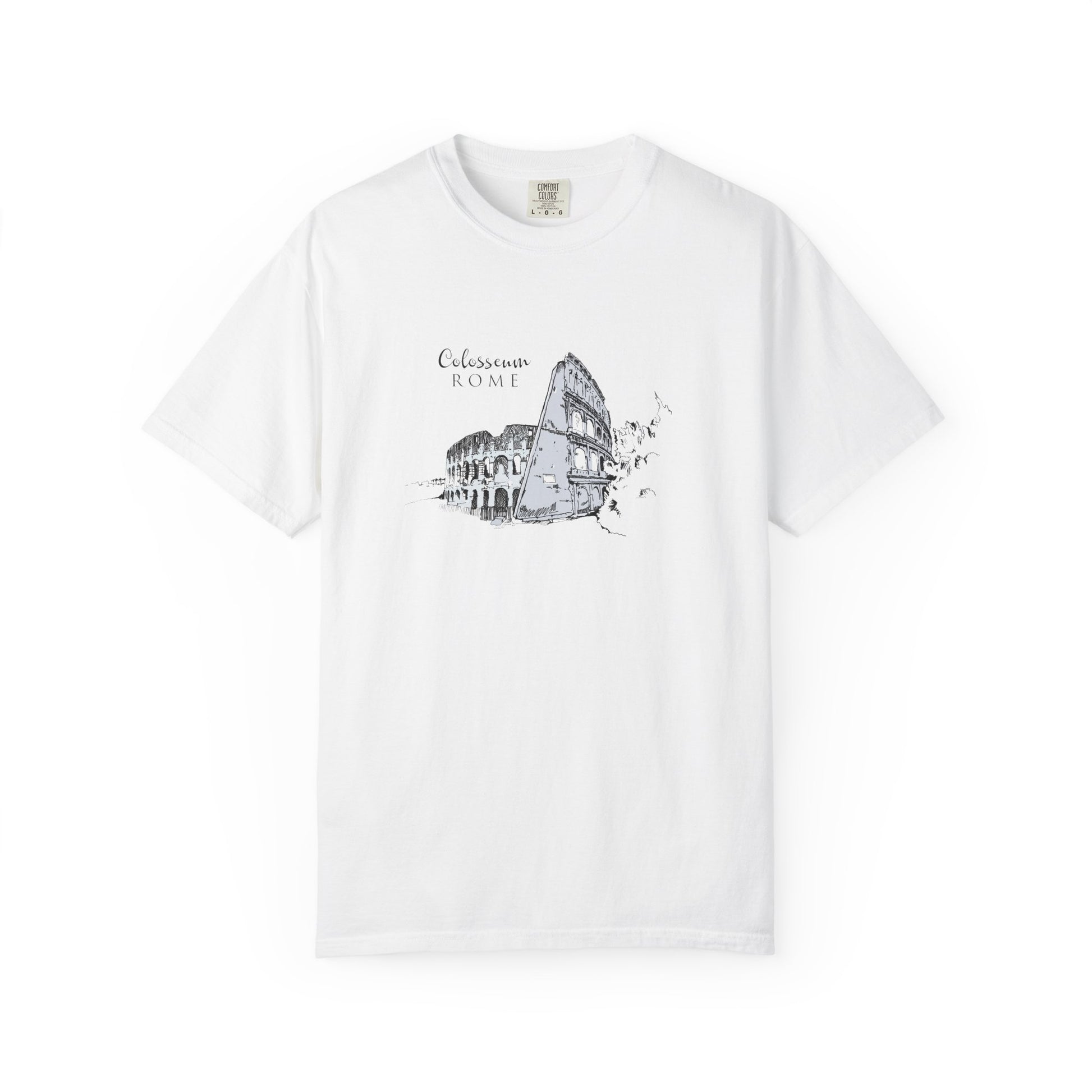 Rome Colosseum Sketch T-Shirt — Vintage Travel Tee world