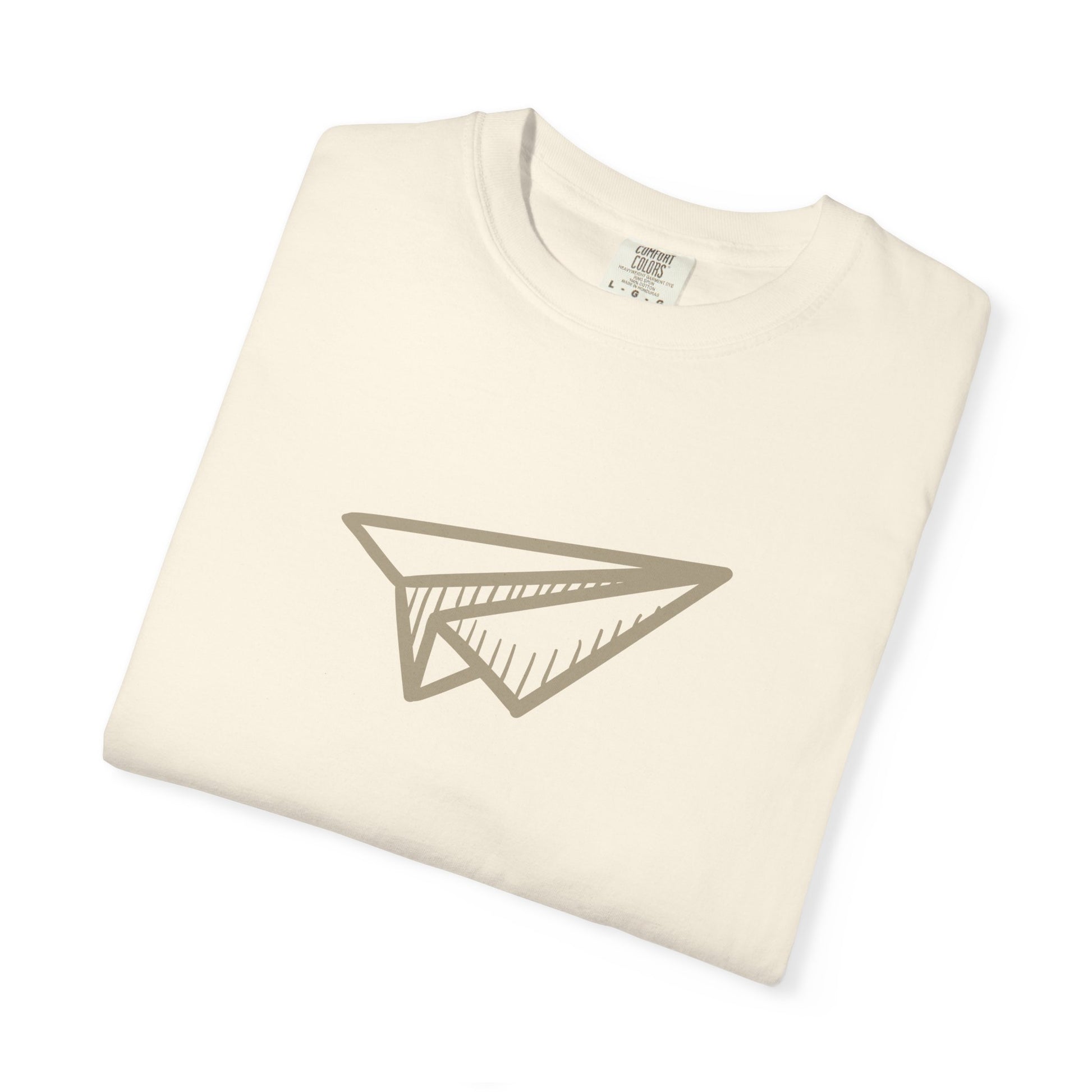 Paper Airplane Graphic T-Shirt – Minimalist Retro Plane Tee