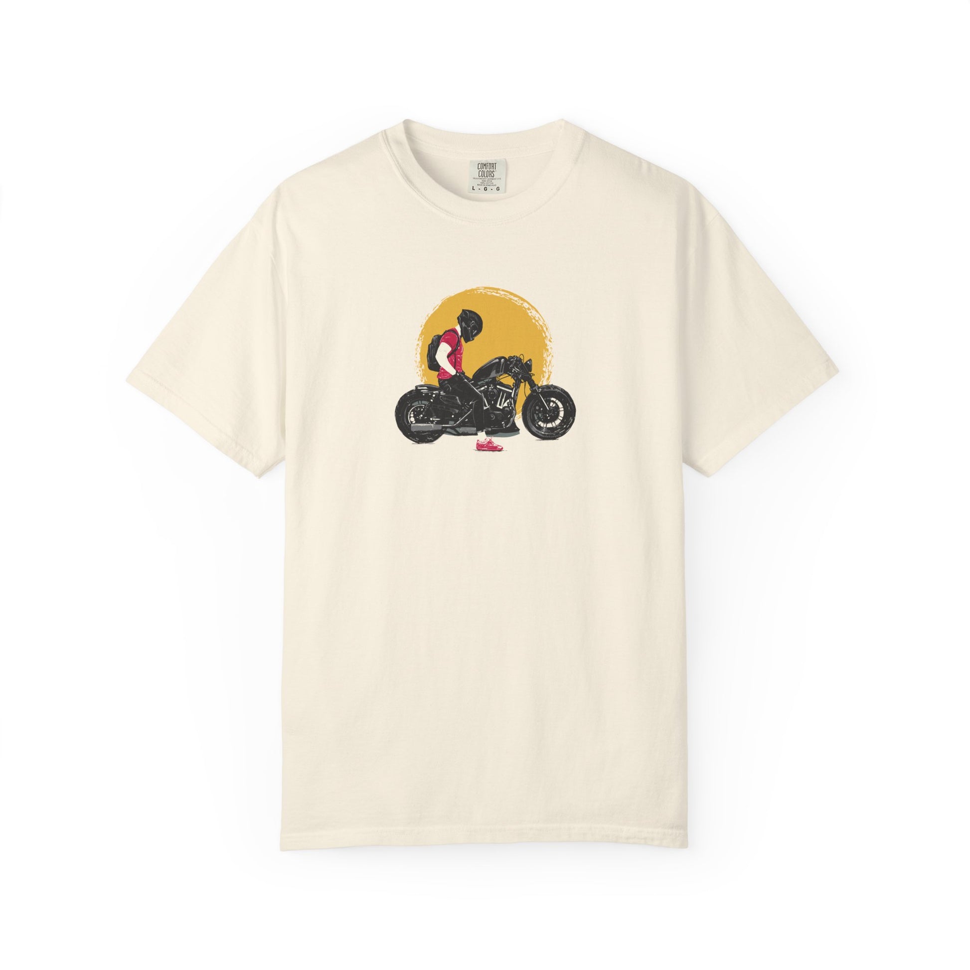 Motorcycle Sunset T-Shirt — Vintage Biker Graphic