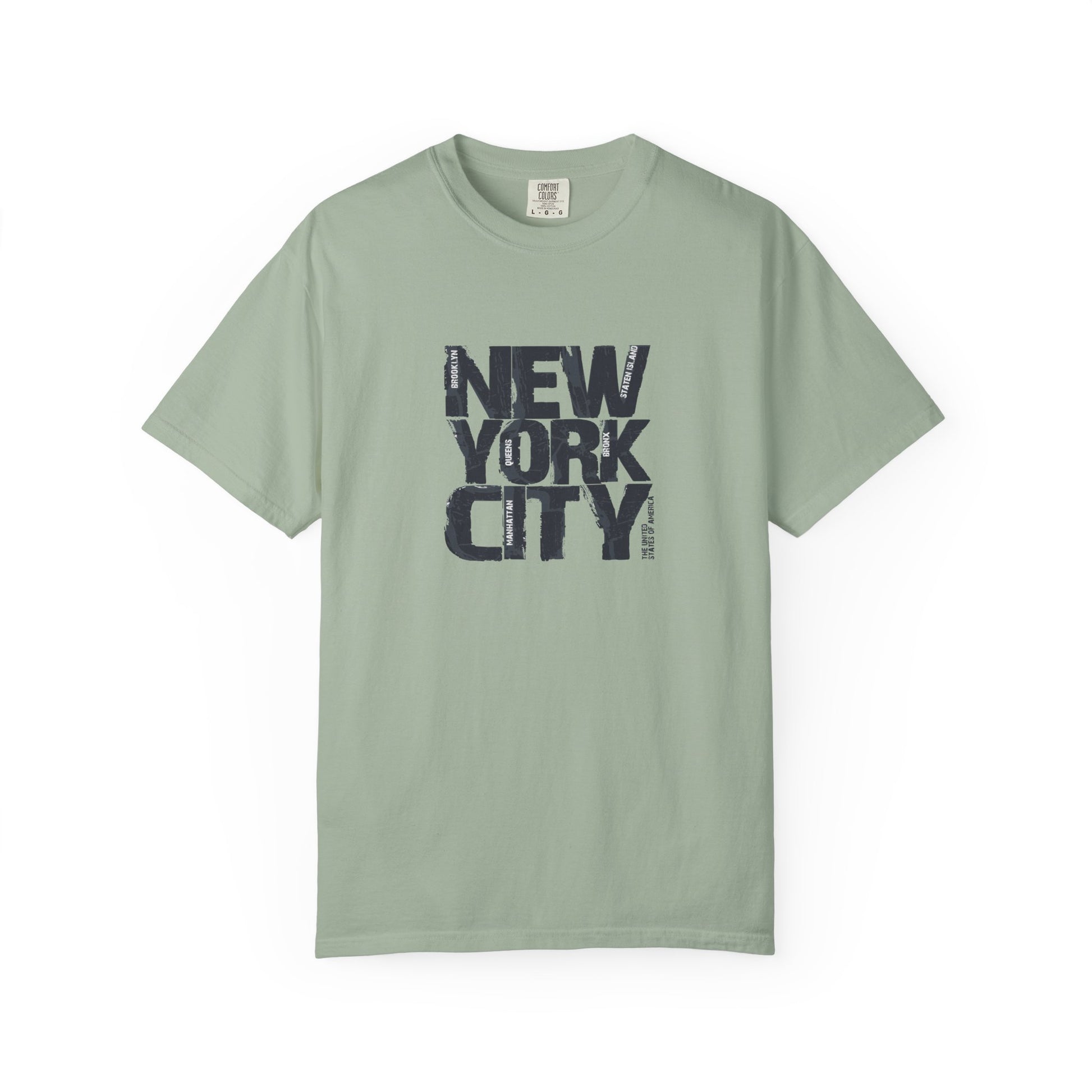 New York City Block Print T-Shirt — Vintage Urban Graphic Tee