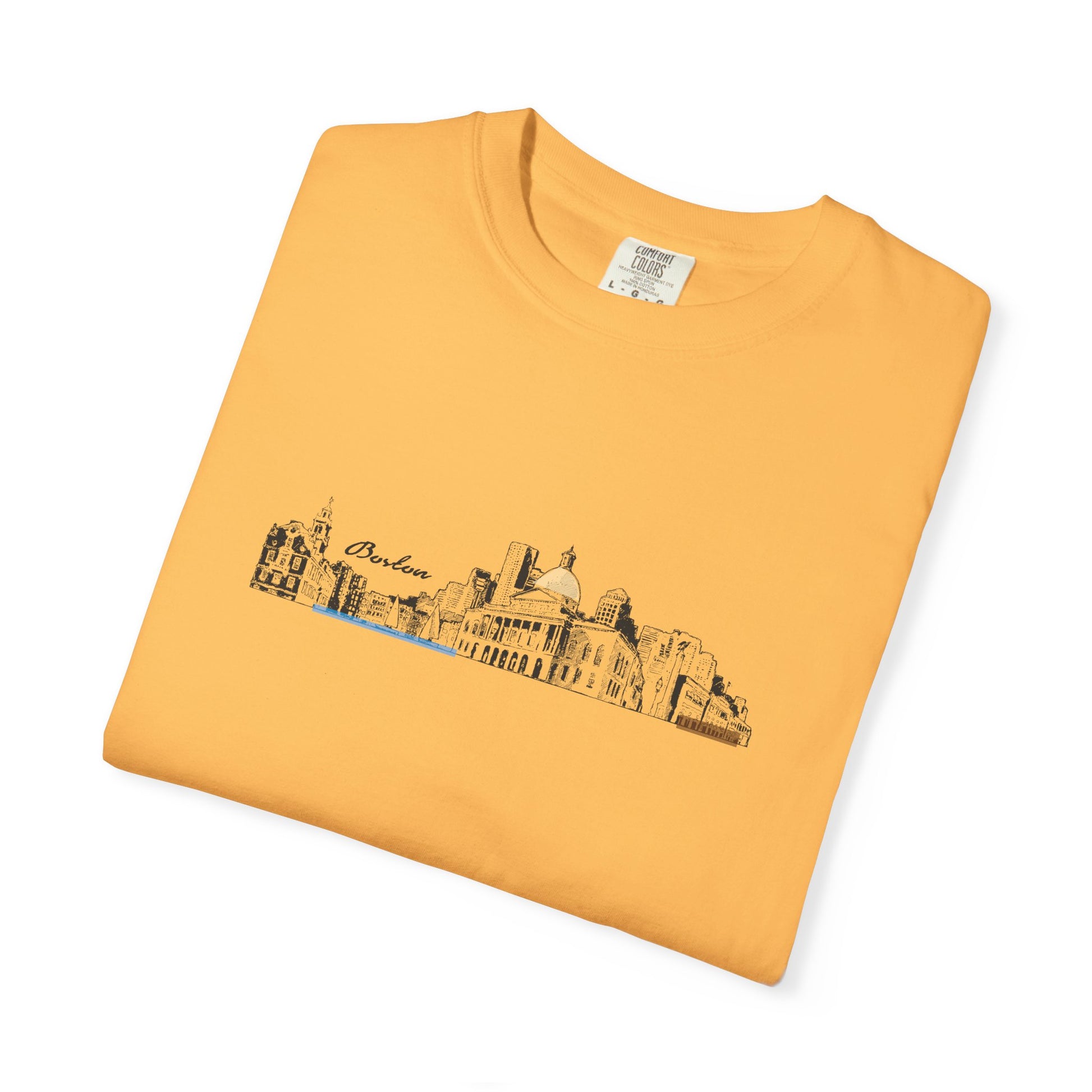 City Skyline Sketch T-Shirt — Minimalist Urban Panorama Tee