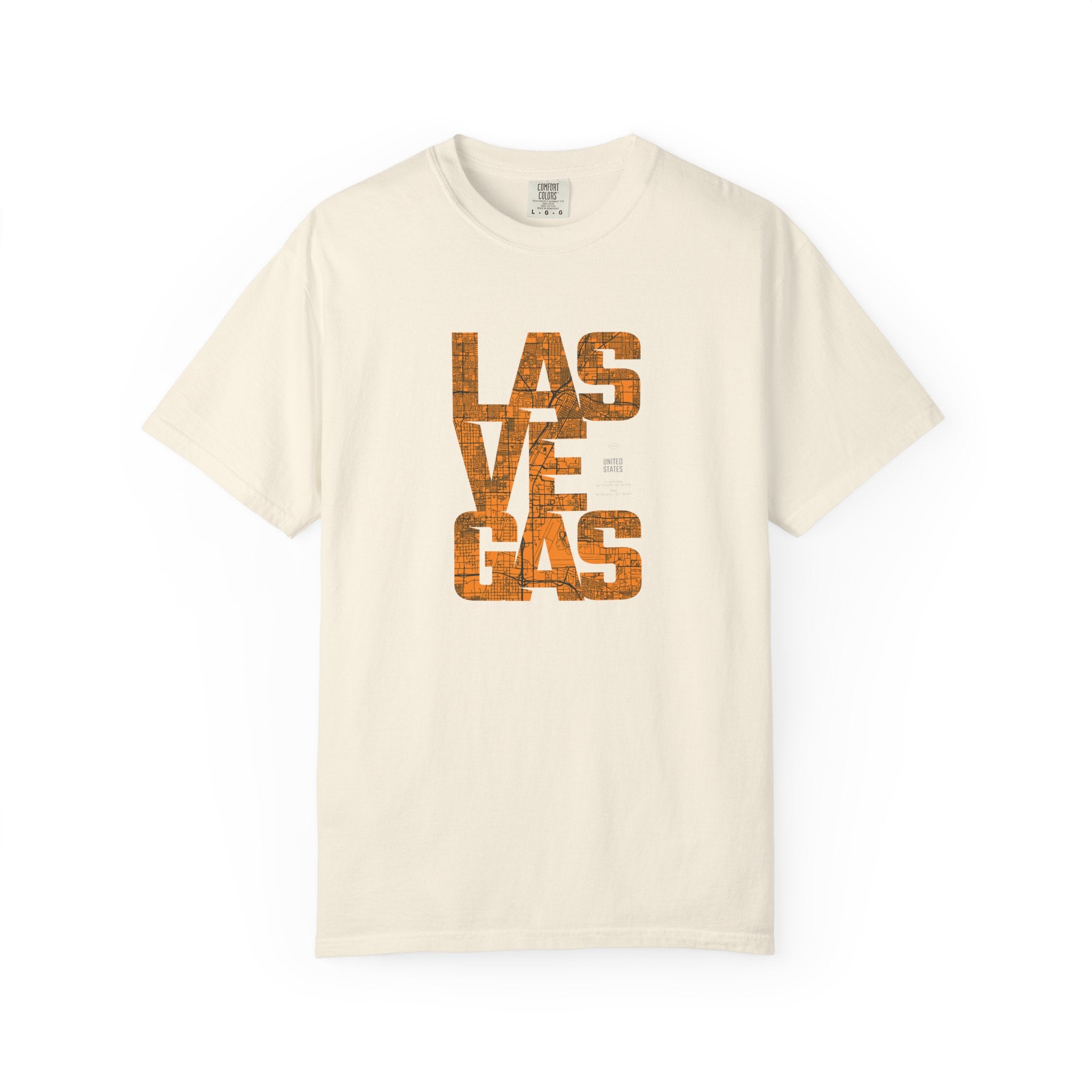 Las Vegas Vintage Text T-Shirt — Retro Desert Casino Tee
