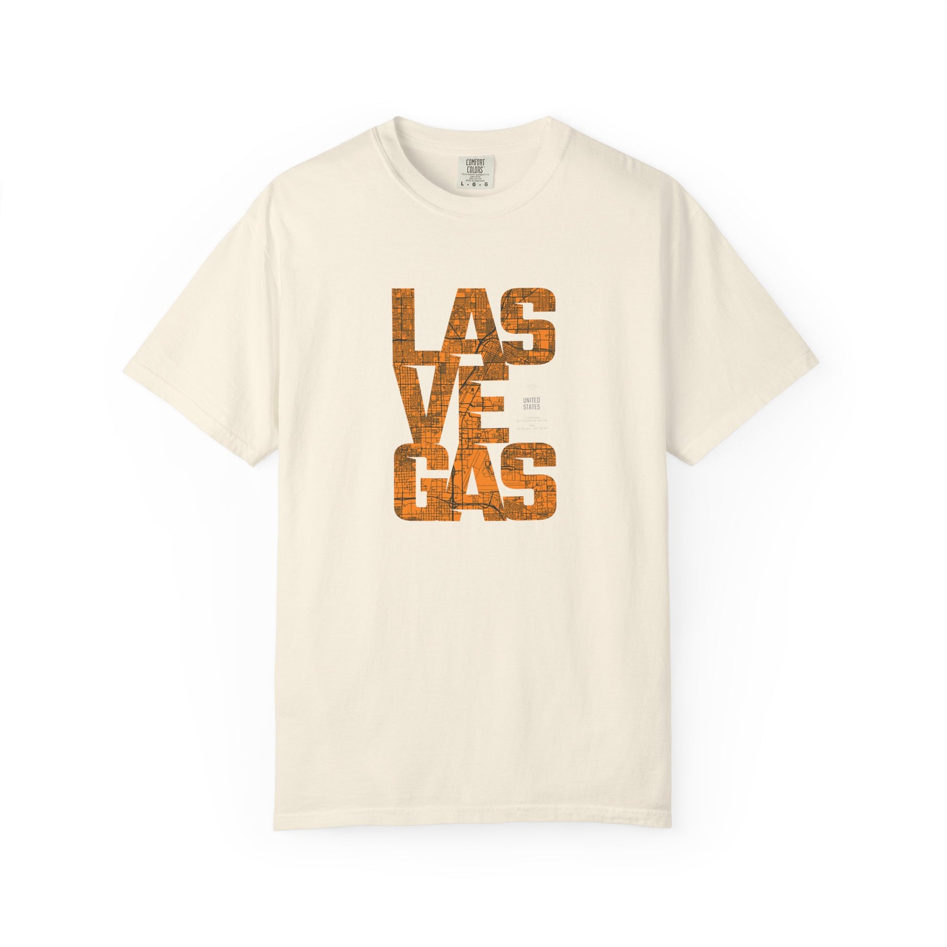 Las Vegas Vintage Text T-Shirt — Retro Desert Casino Tee