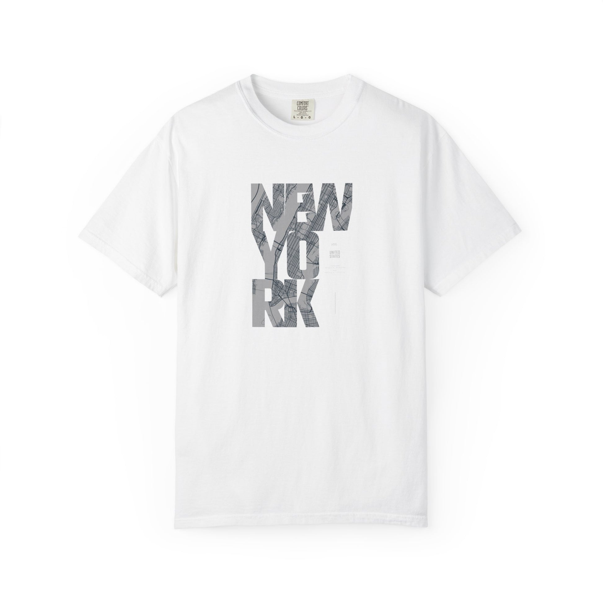 New York Marble Text T-Shirt — Graphic City Tee