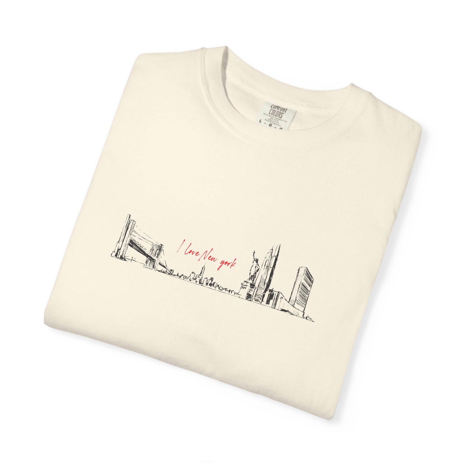 City Skyline Sketch T-Shirt — "wish you were here" Minimal Graphic Tee