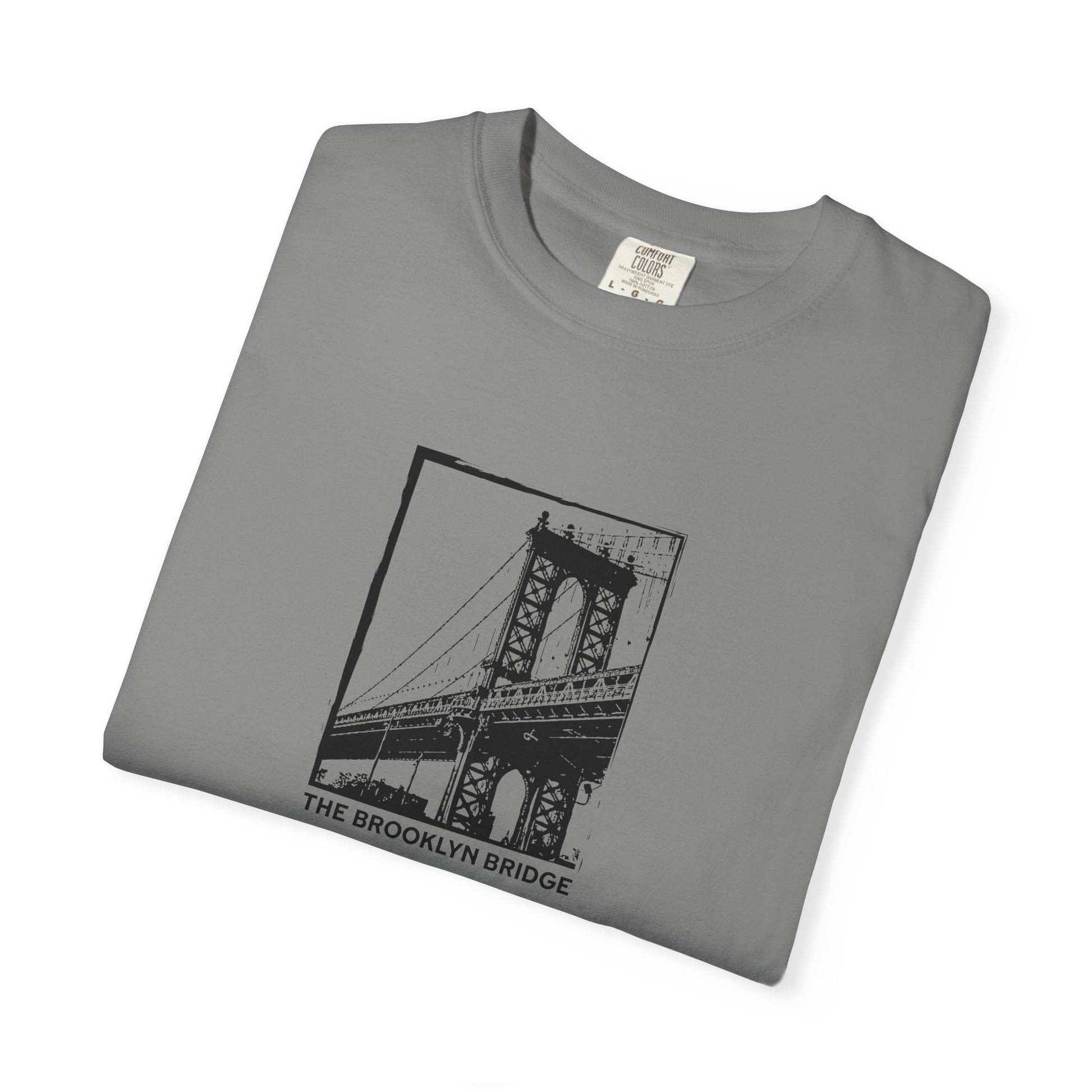 Brooklyn Bridge Sketch T-Shirt — Vintage Cityscape Tee