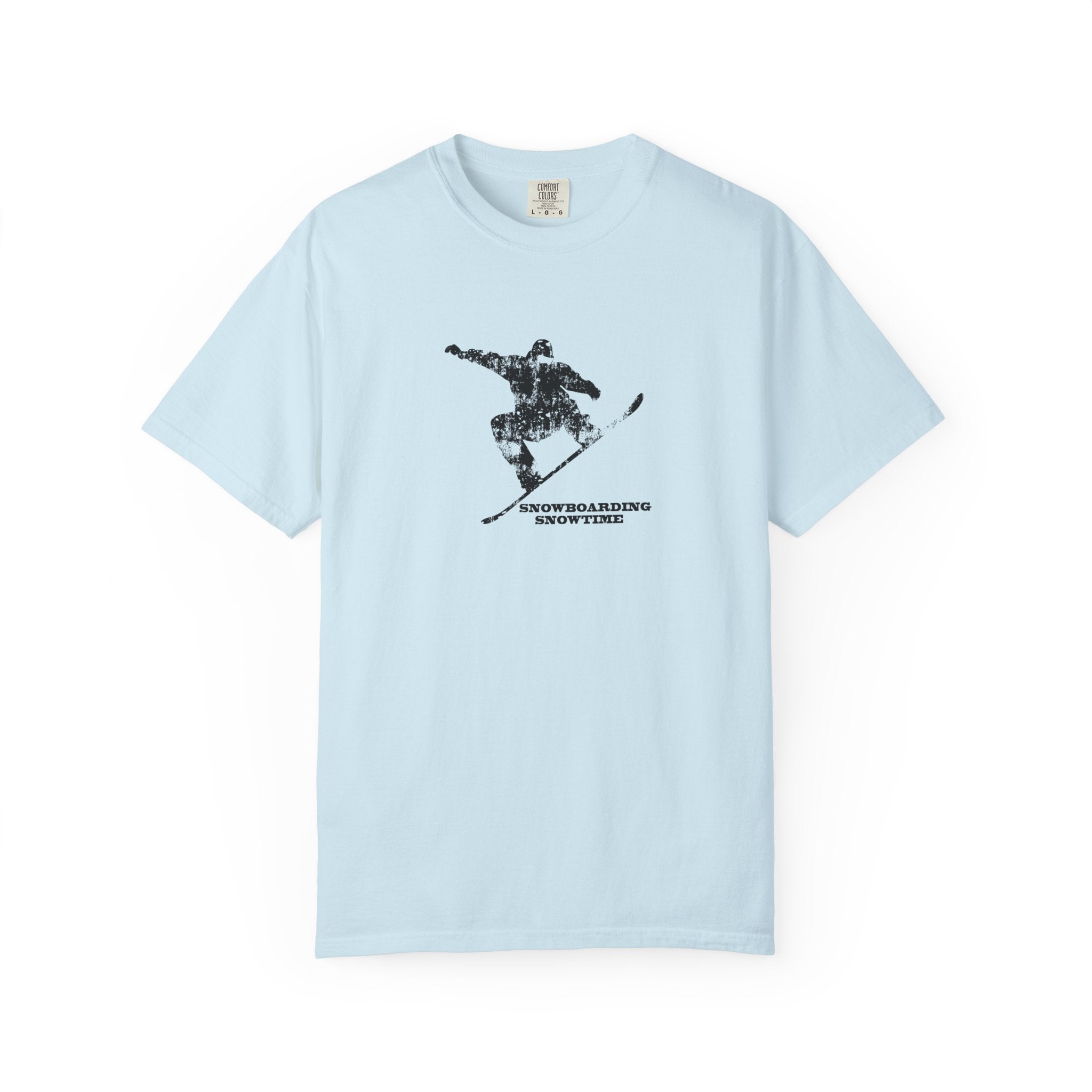 Snowboarding Skier Silhouette T-Shirt — Retro Mountain Snowboard Graphic