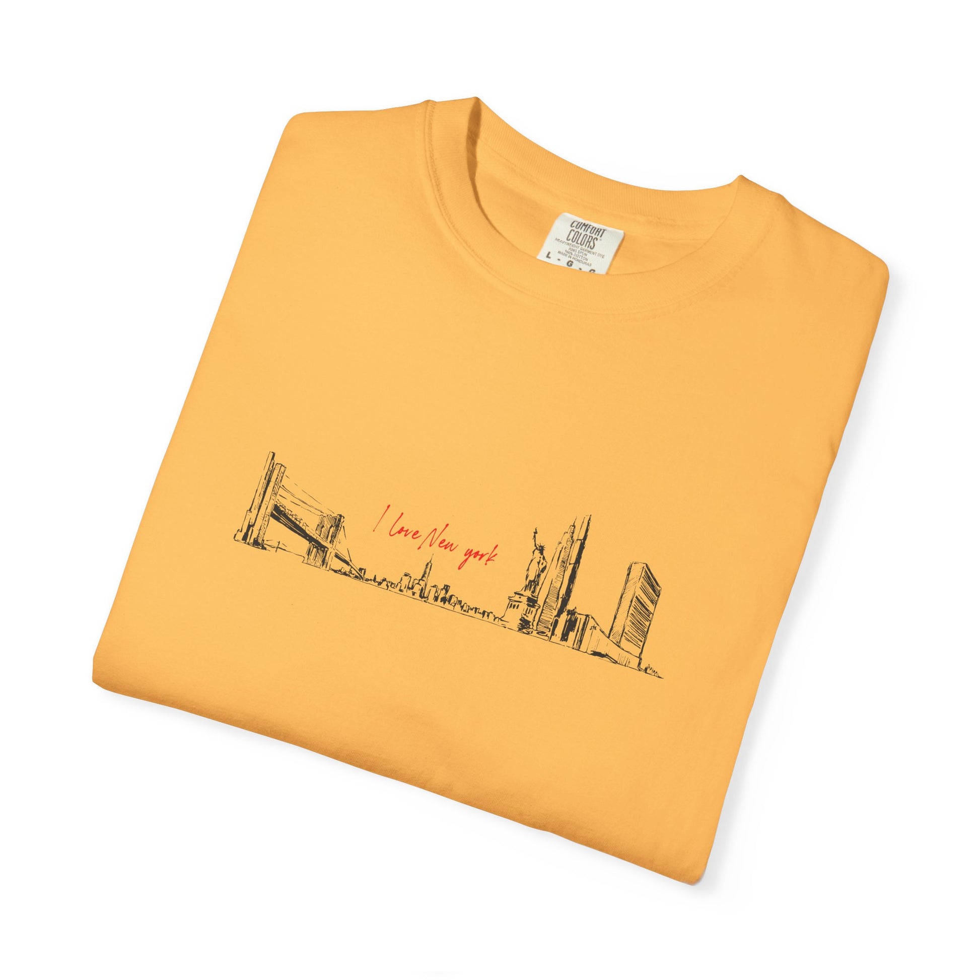 City Skyline Sketch T-Shirt — "wish you were here" Minimal Graphic Tee