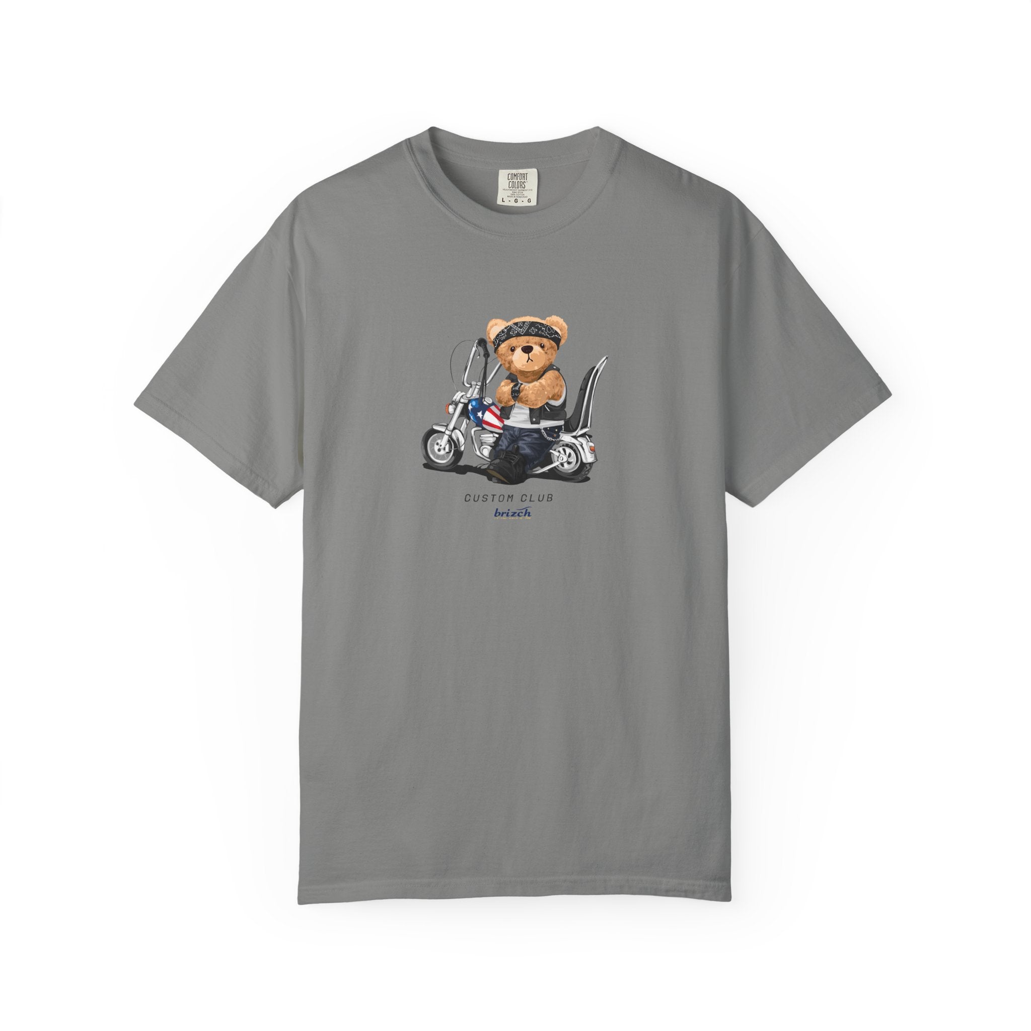 Teddy Bear on Scooter T-Shirt — Cute Vintage Scooter Graphic Tee Lifestyle