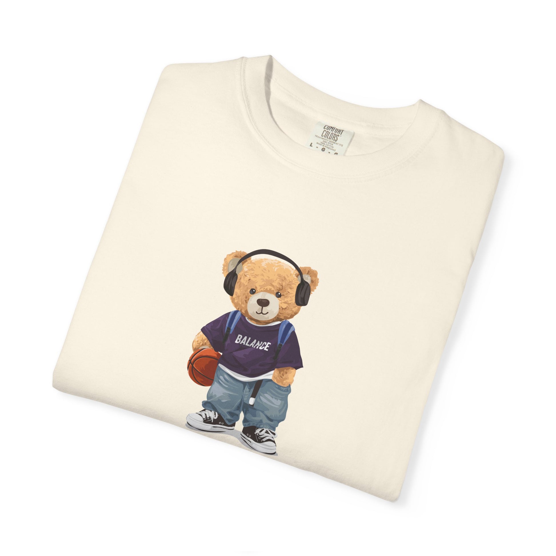 Teddy Bear Basketball Tee - Bear Graphic T-Shirt